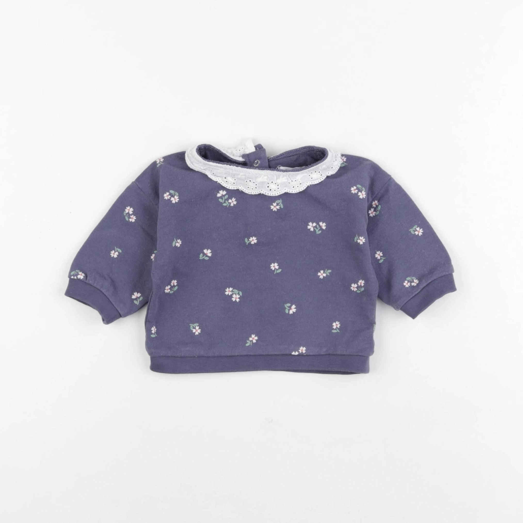 Vertbaudet - sweat gris - 3 mois