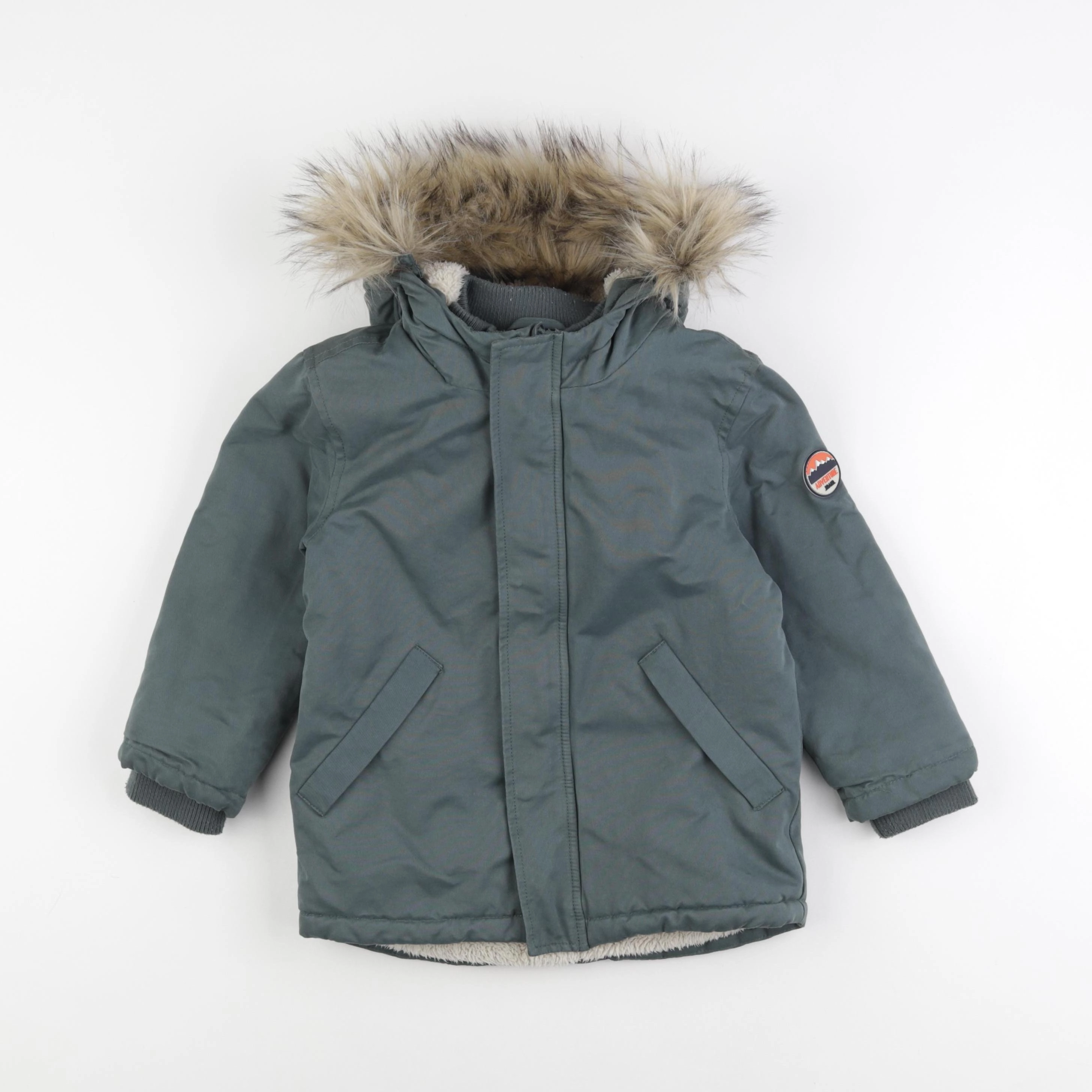 Vertbaudet - parka vert - 4 ans