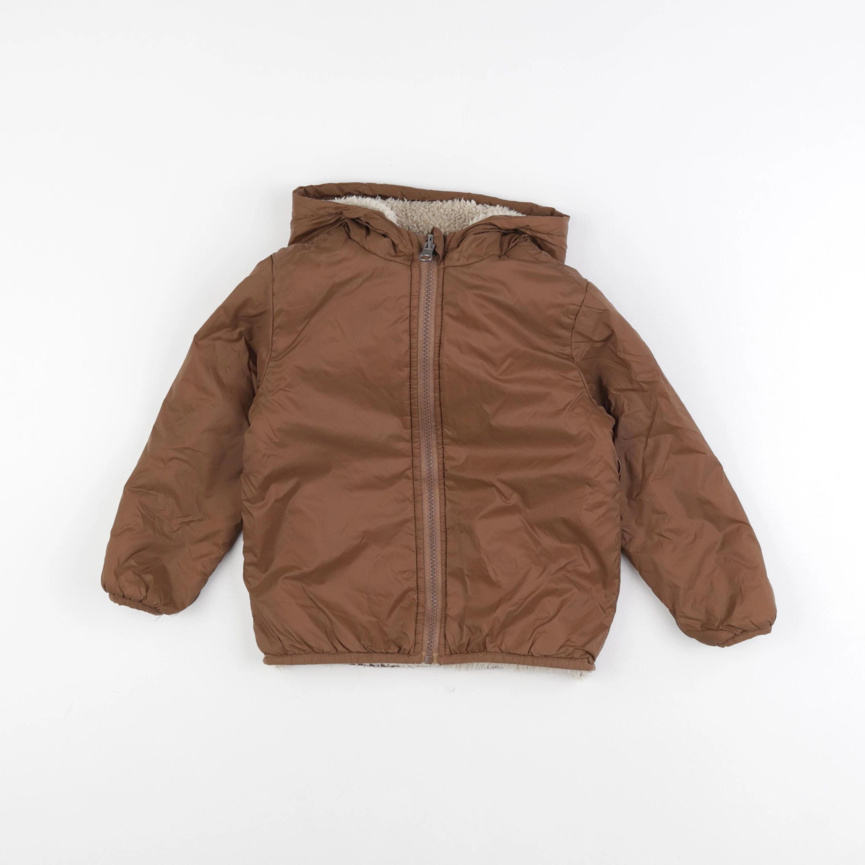 Vertbaudet - parka marron - 4 ans