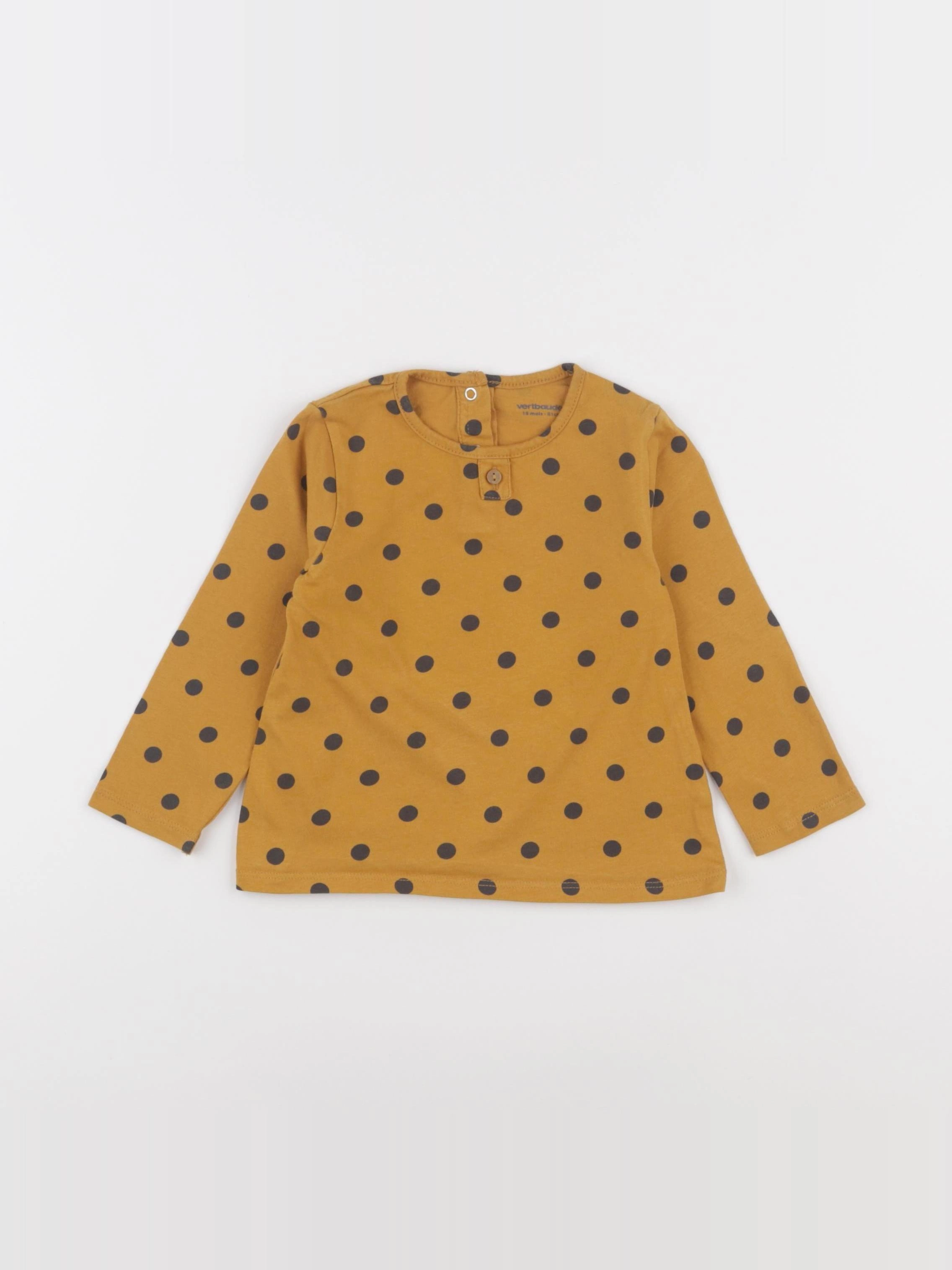 Vertbaudet - tee-shirt jaune - 18 mois