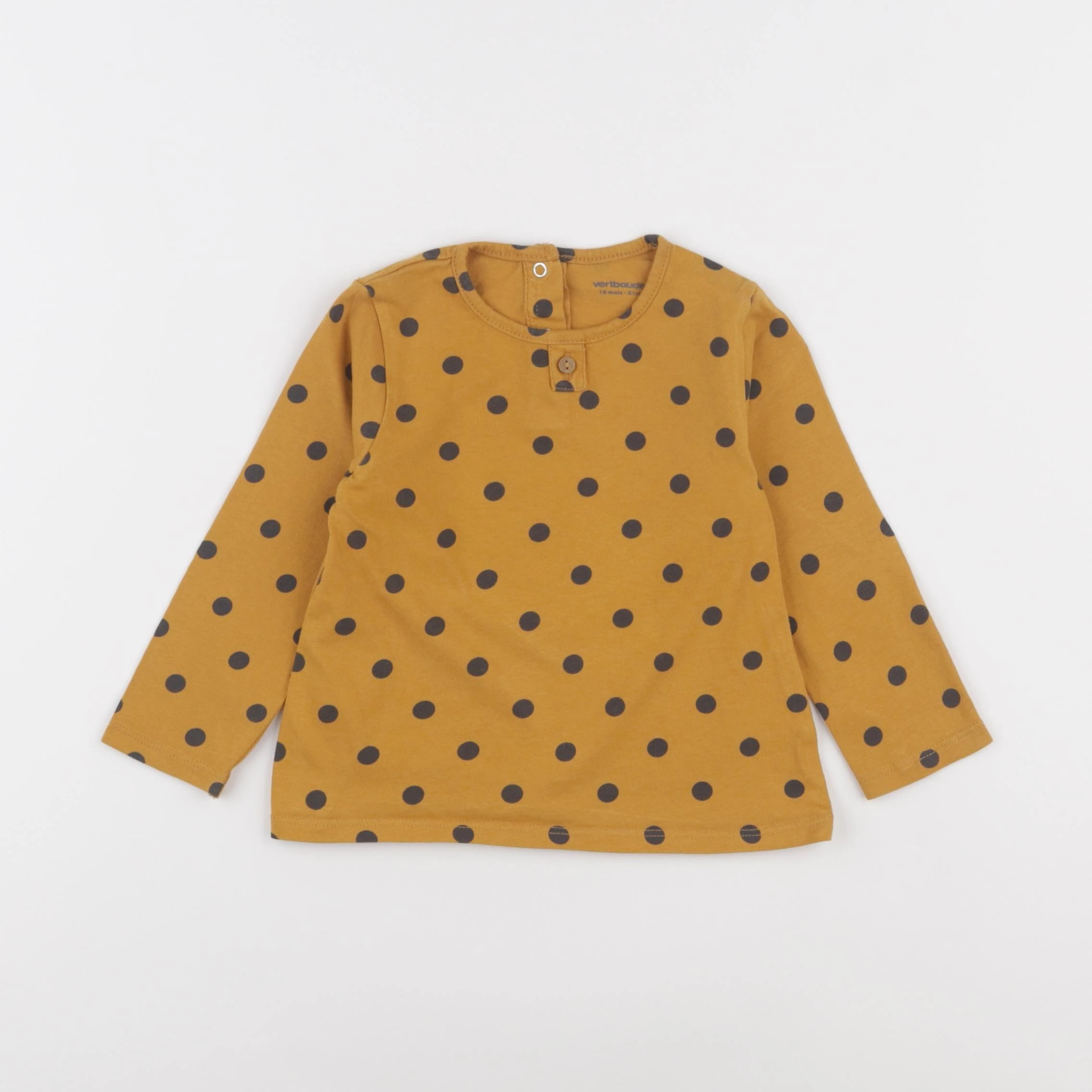 Vertbaudet - tee-shirt jaune - 18 mois