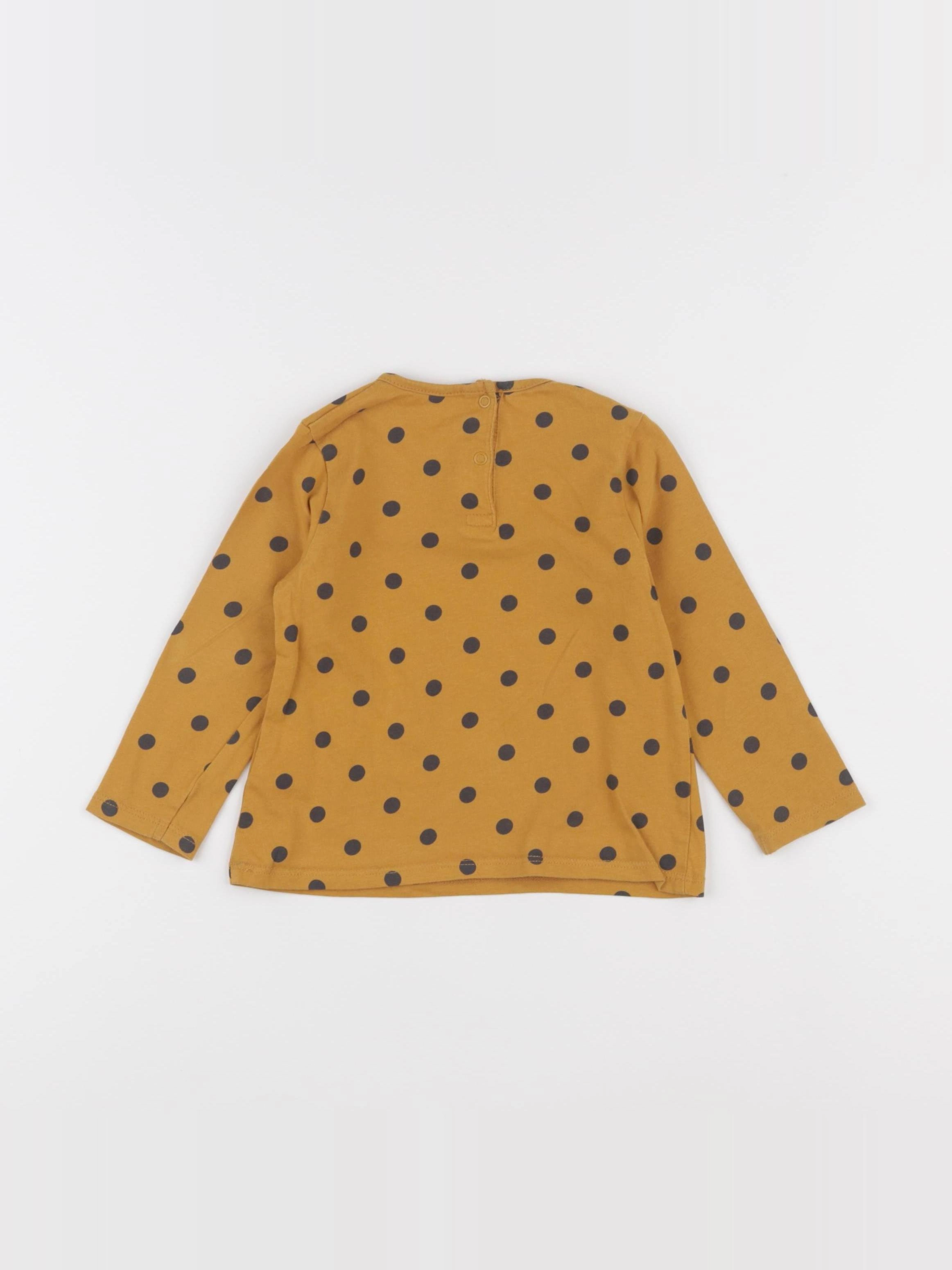 Vertbaudet - tee-shirt jaune - 18 mois
