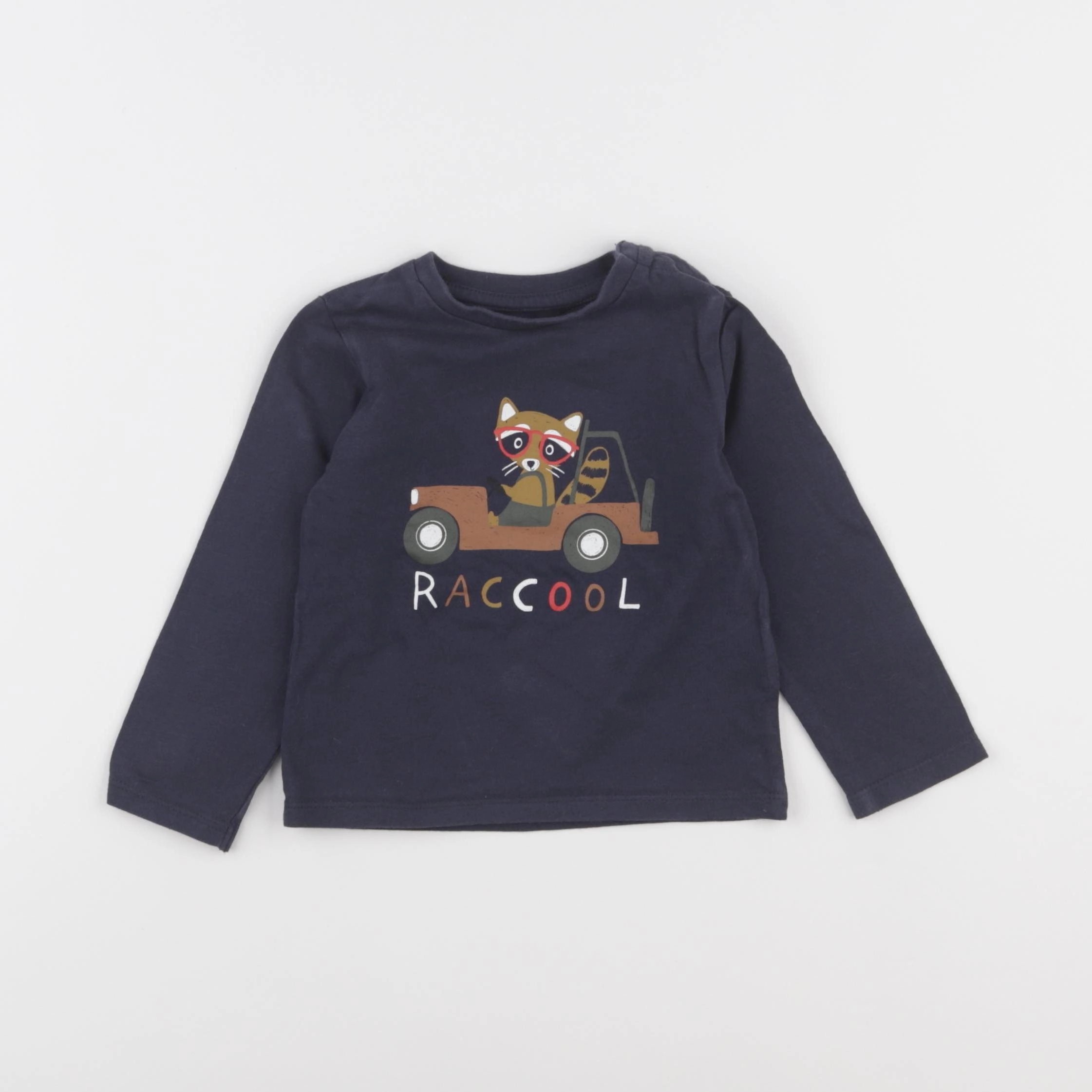 Vertbaudet - tee-shirt bleu - 18 mois