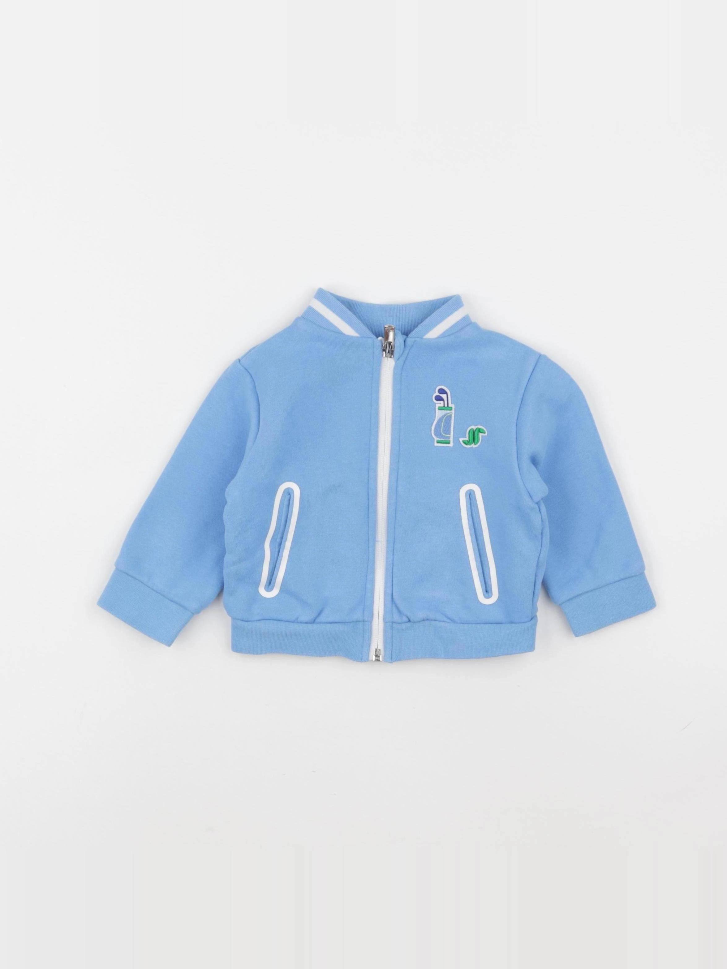 Jacadi - sweat bleu - 12 mois