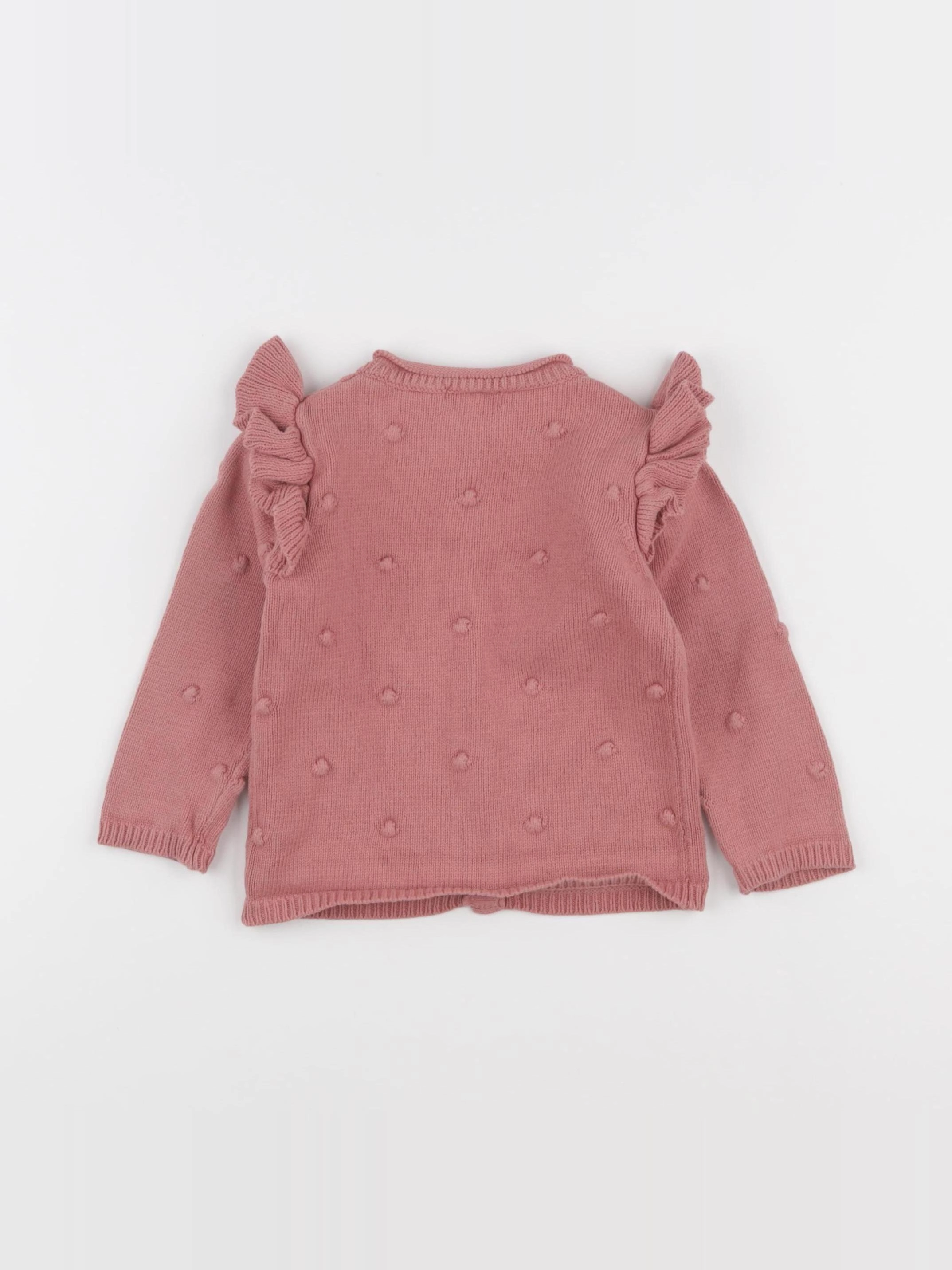 Vertbaudet - gilet rose - 18 mois
