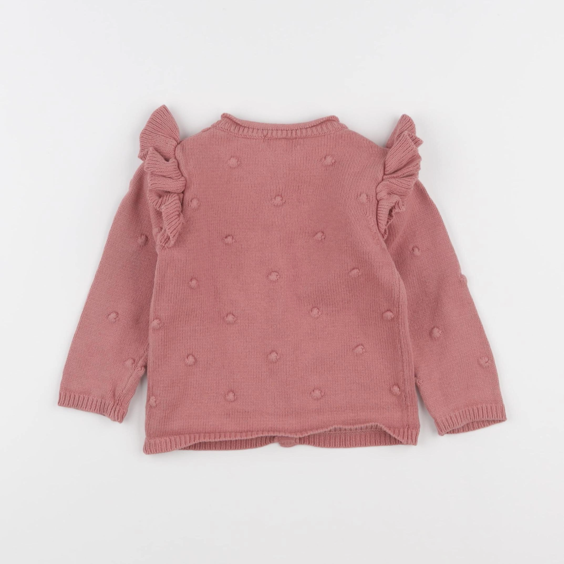 Vertbaudet - gilet rose - 18 mois
