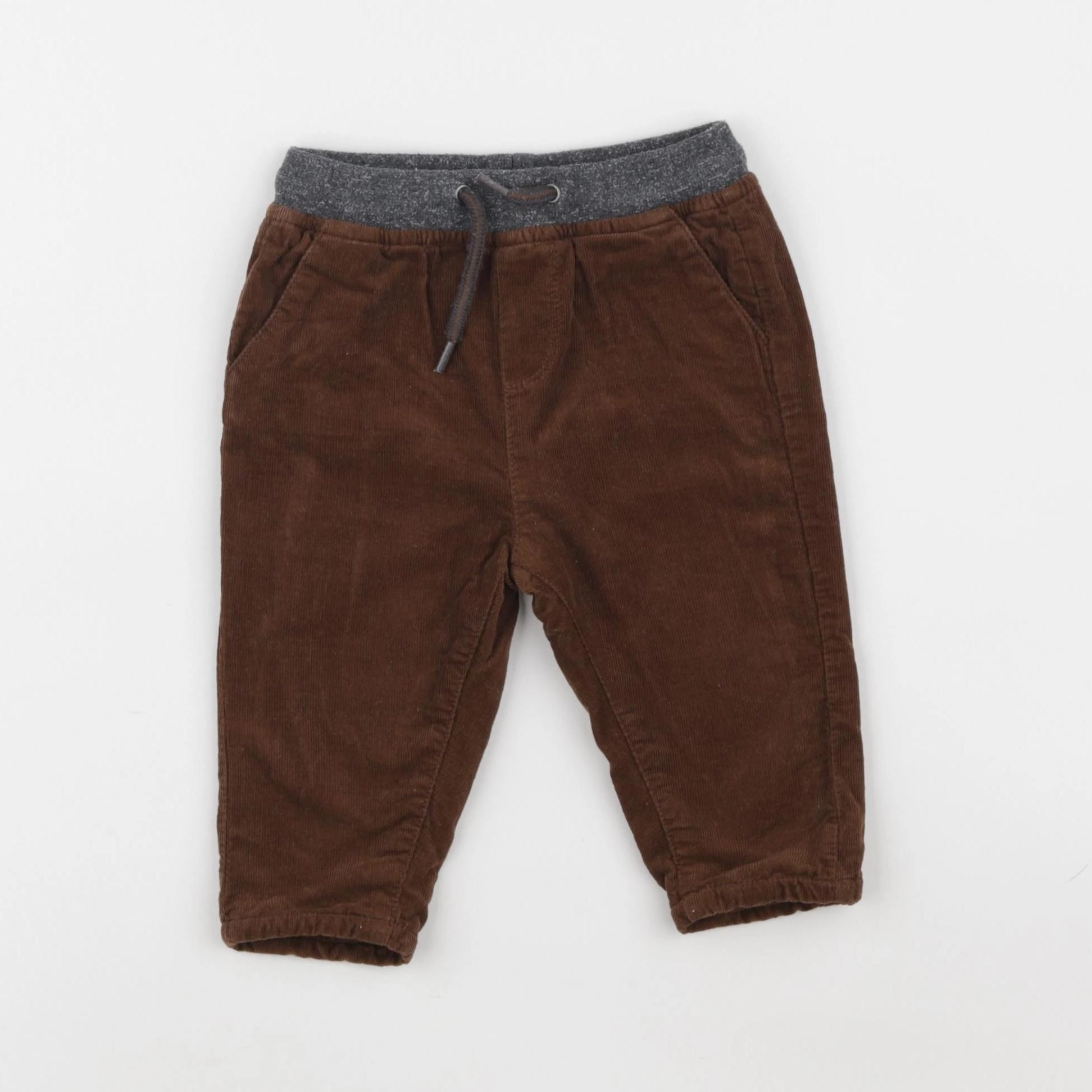 Vertbaudet - pantalon marron - 9 mois