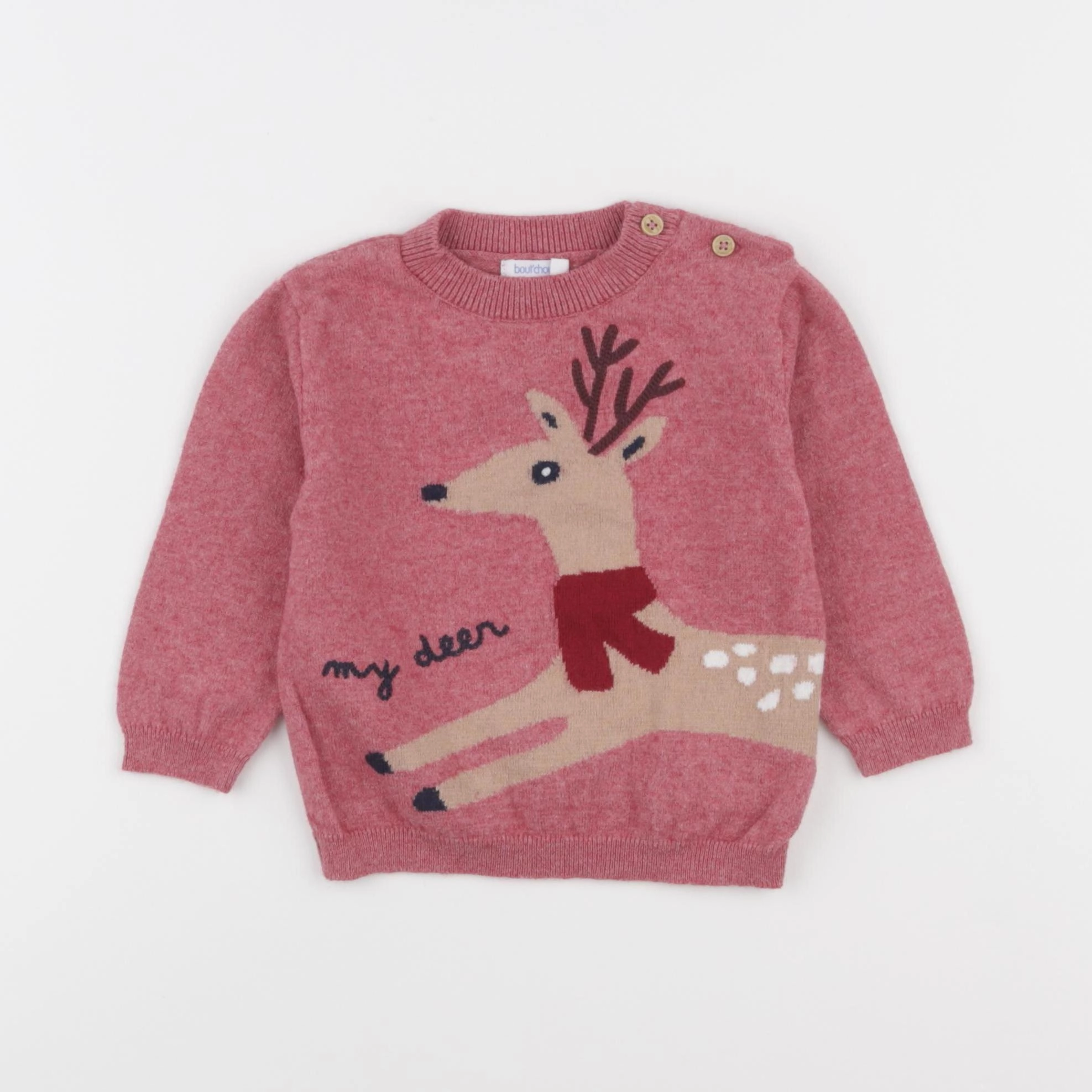 Boutchou - pull rose - 18 mois
