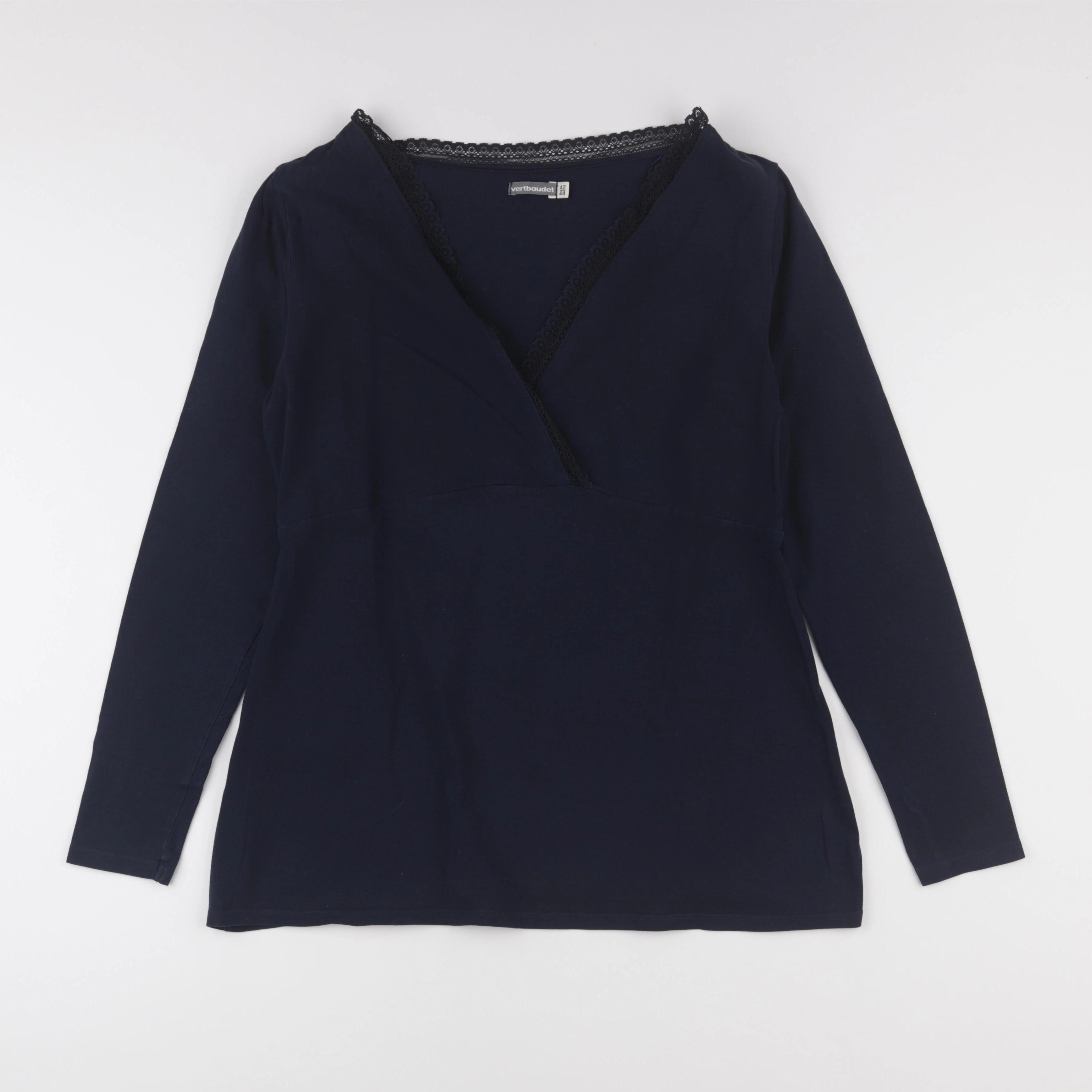 Envie de fraise - tee-shirt grossesse bleu - 42 à 44