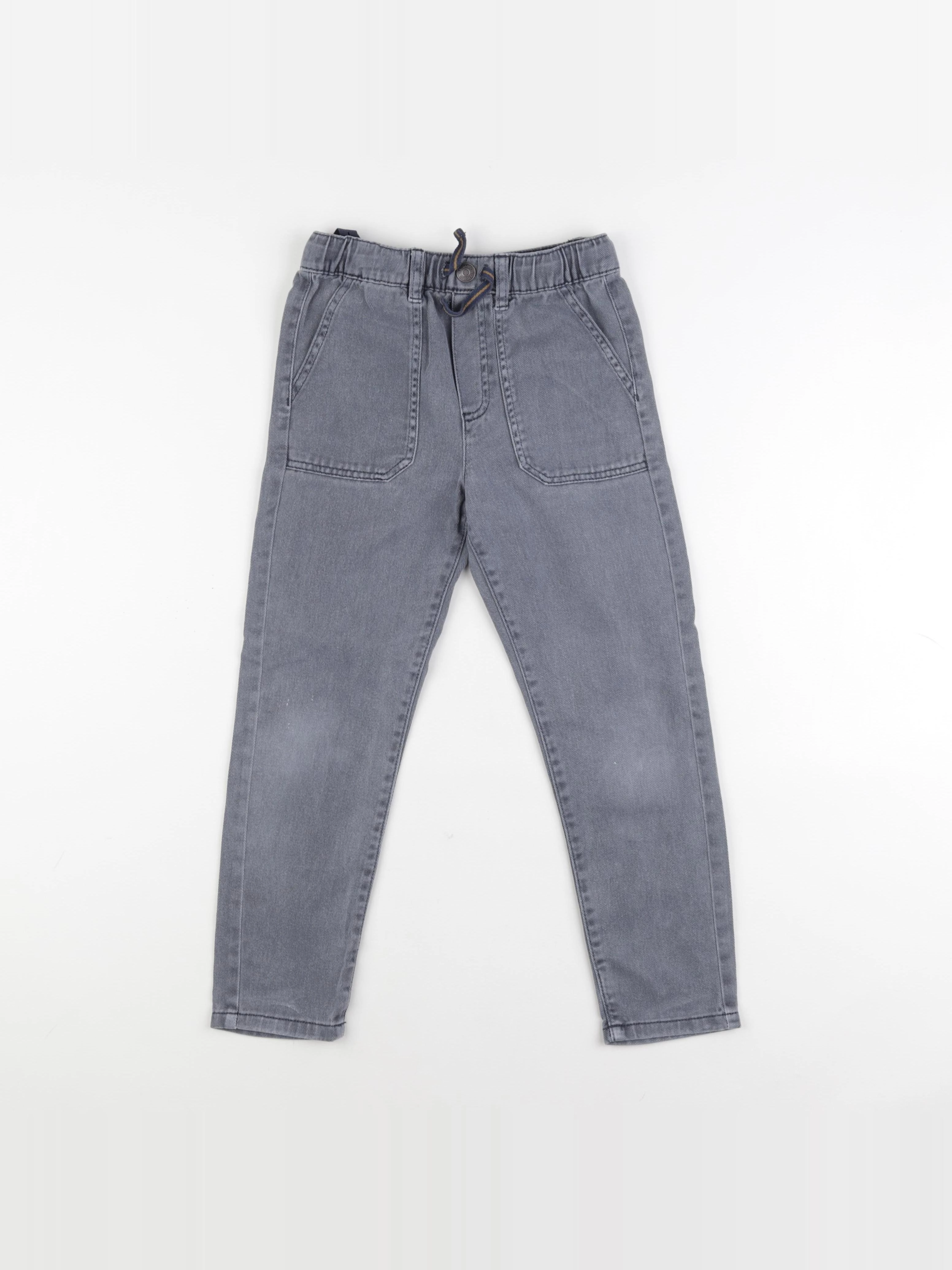 Vertbaudet - jean gris - 7 ans