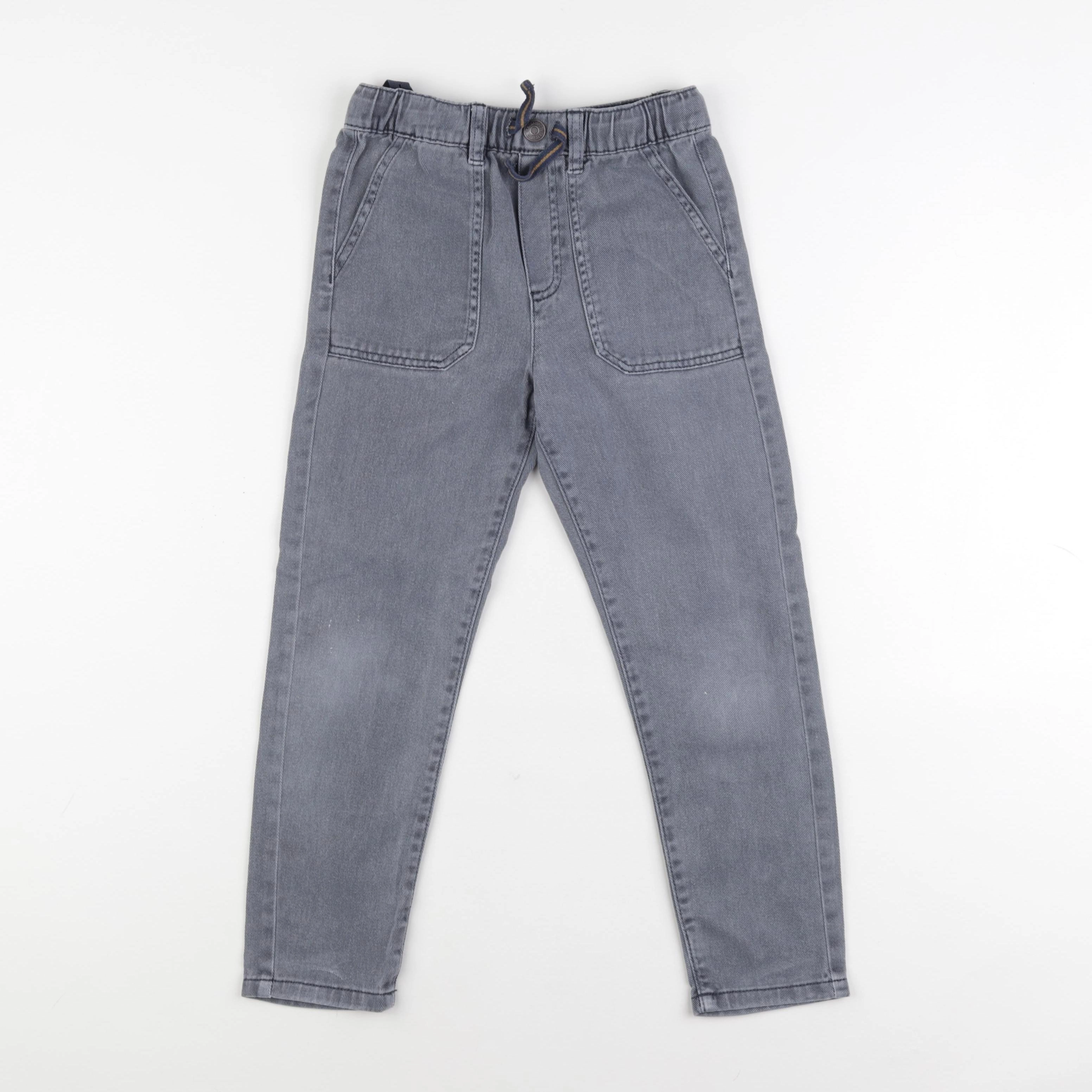 Vertbaudet - jean gris - 7 ans