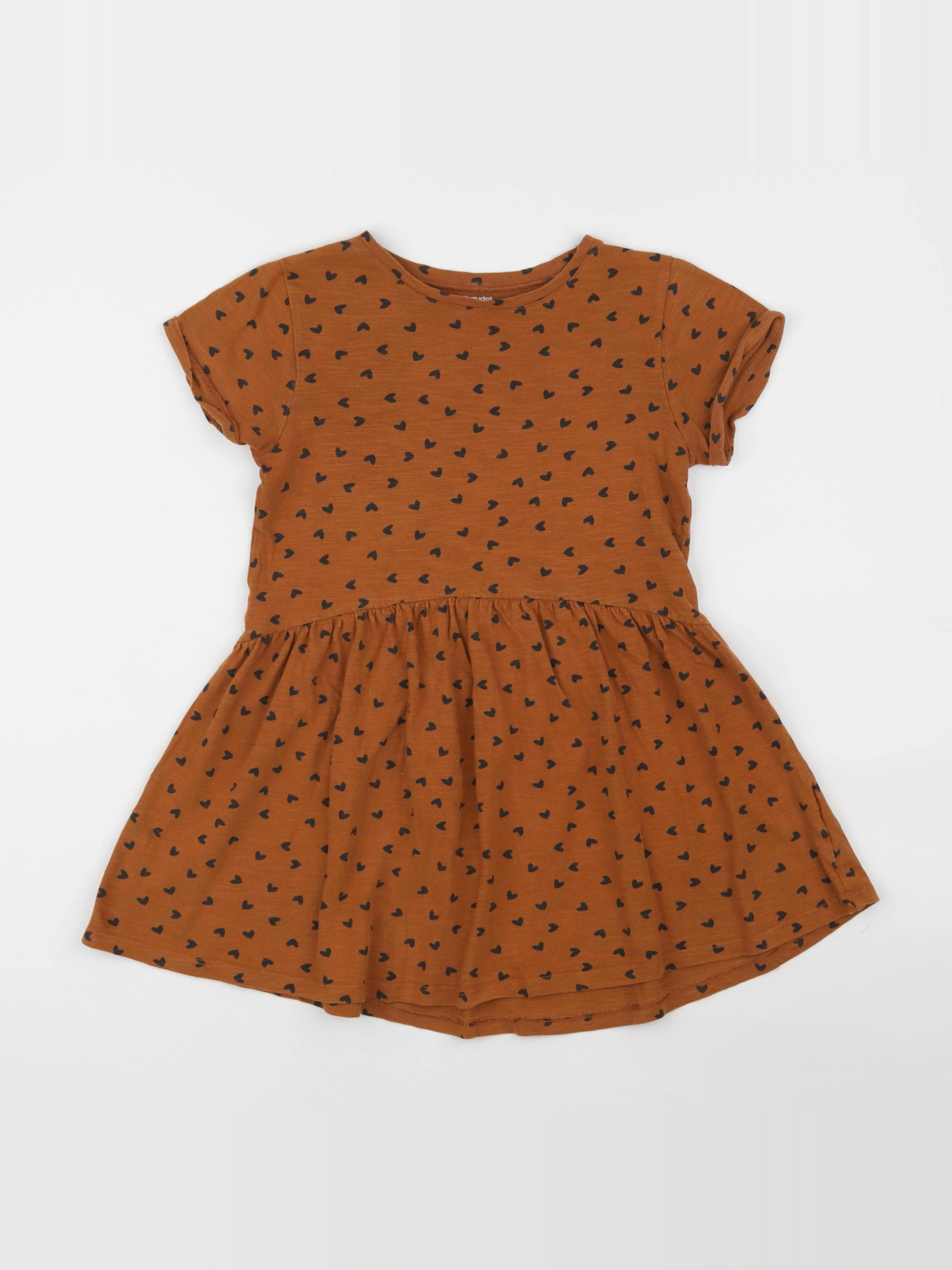 Vertbaudet - robe marron - 8 ans