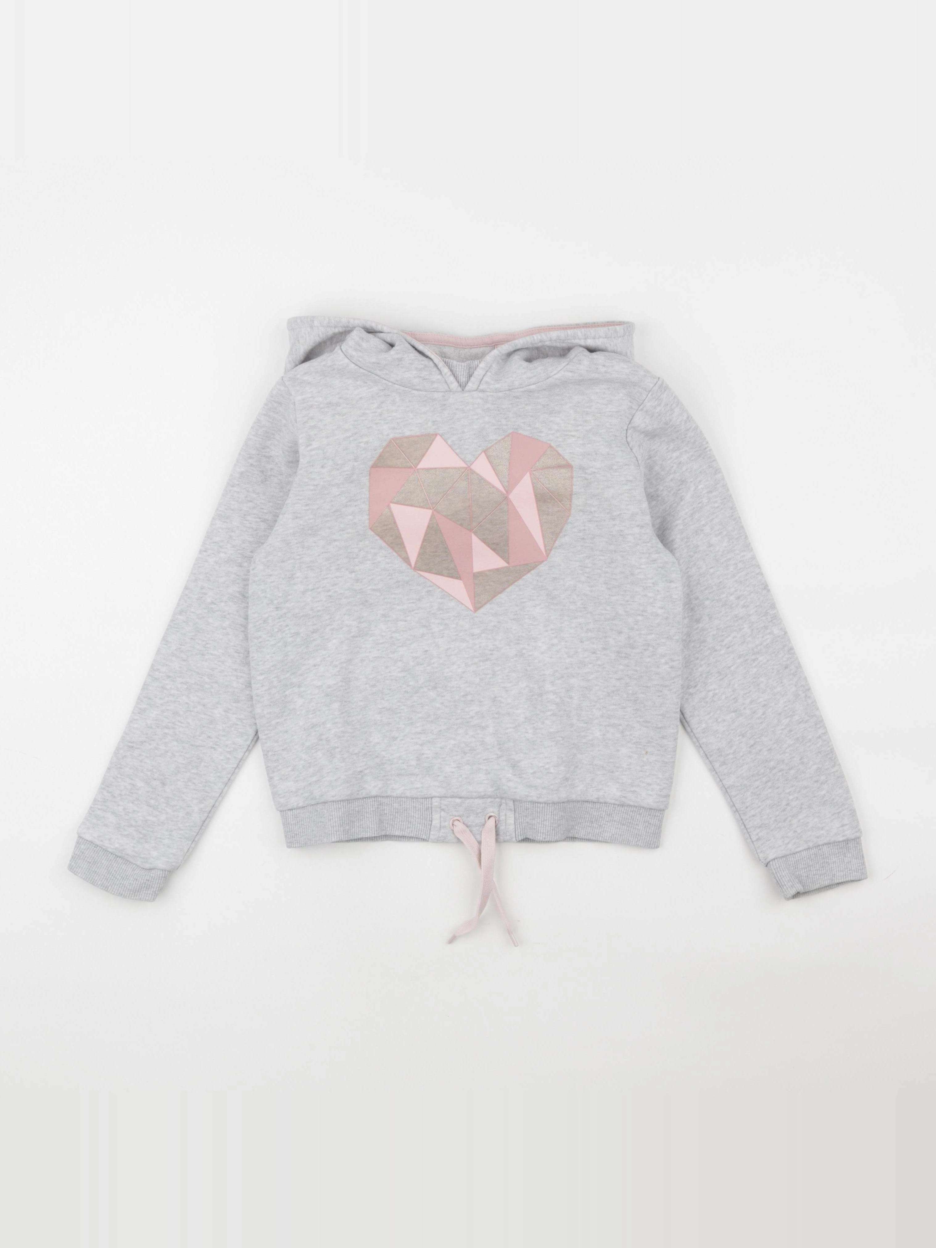 Vertbaudet - sweat gris - 8 ans