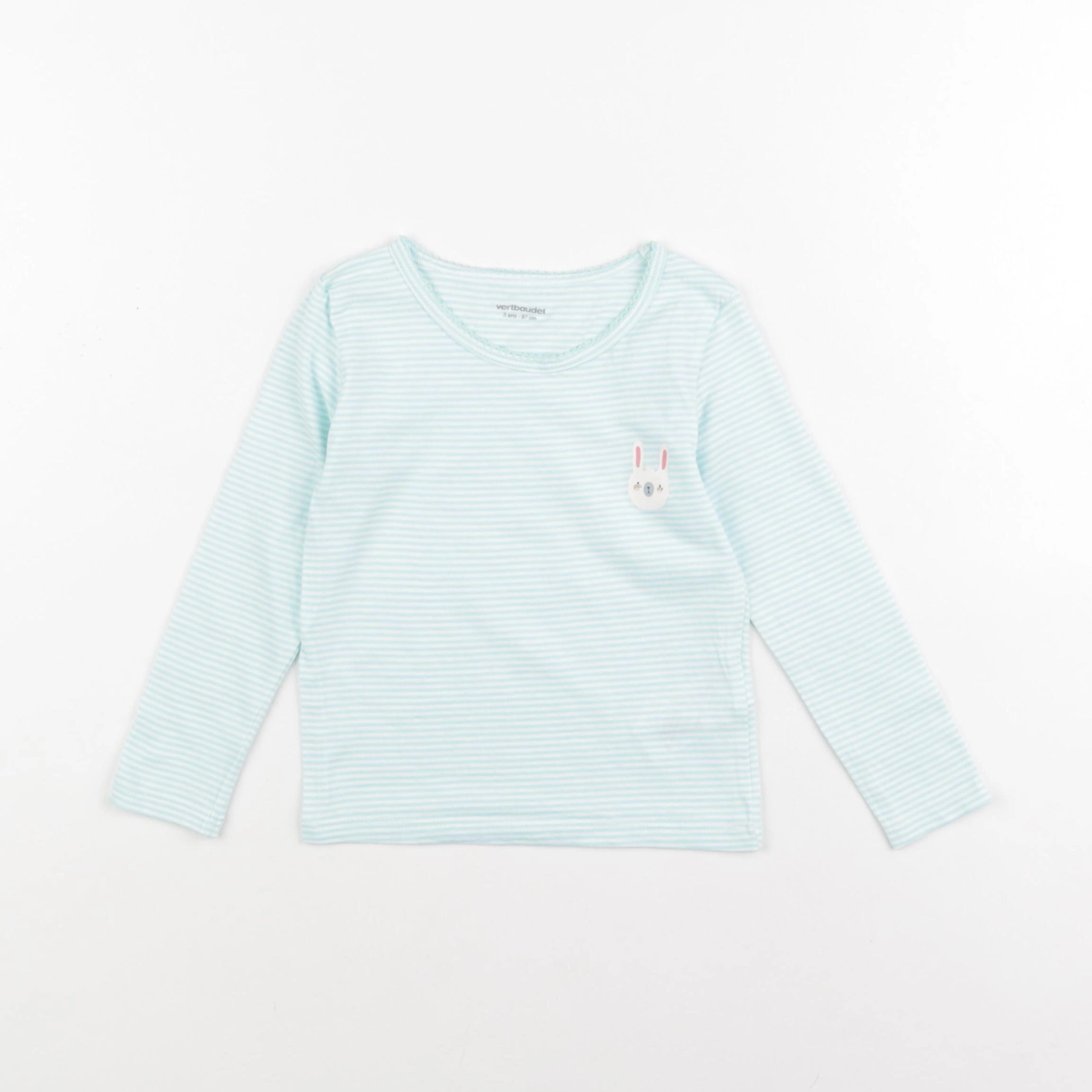 Vertbaudet - maillot de corps vert - 3 ans