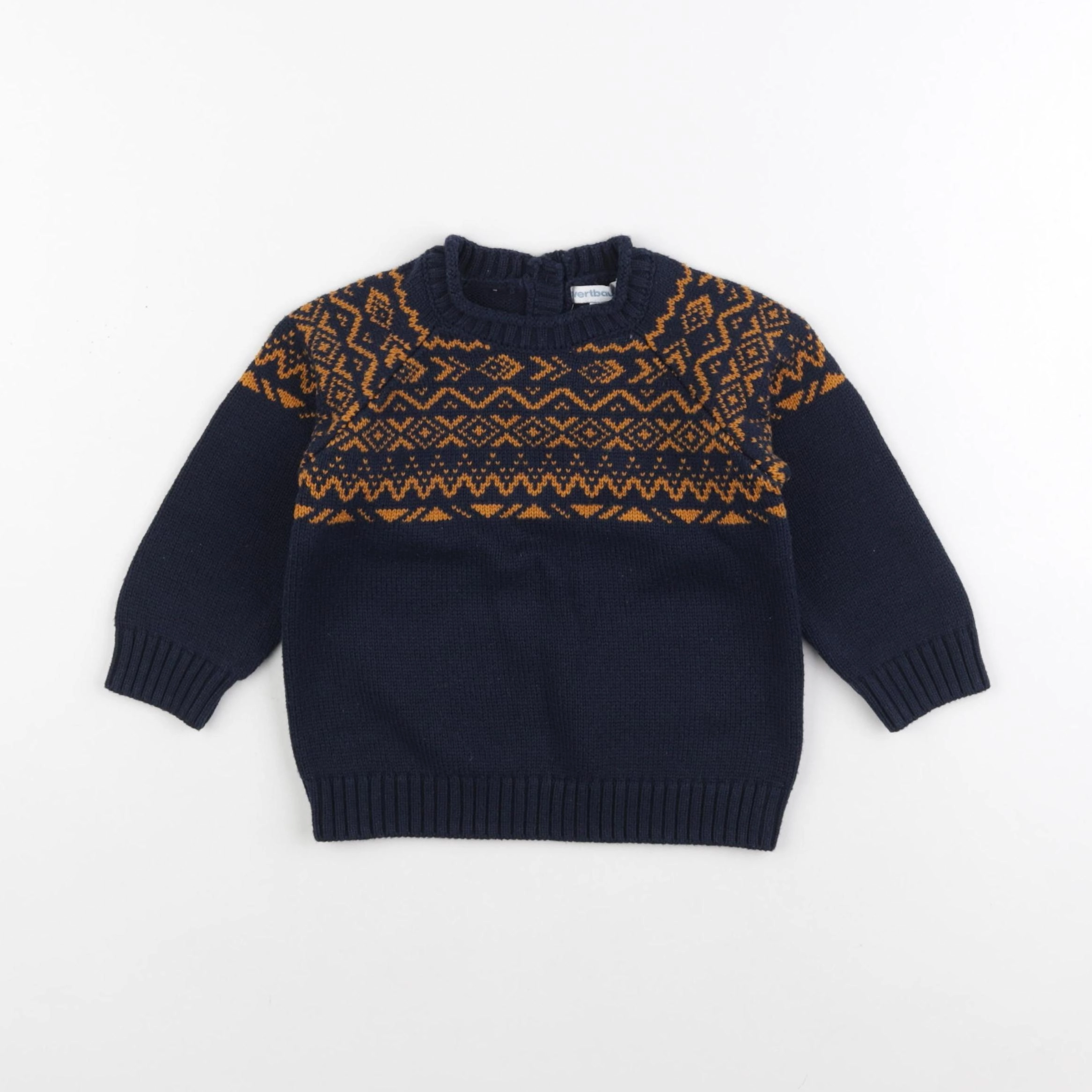 Vertbaudet - pull bleu - 2 ans