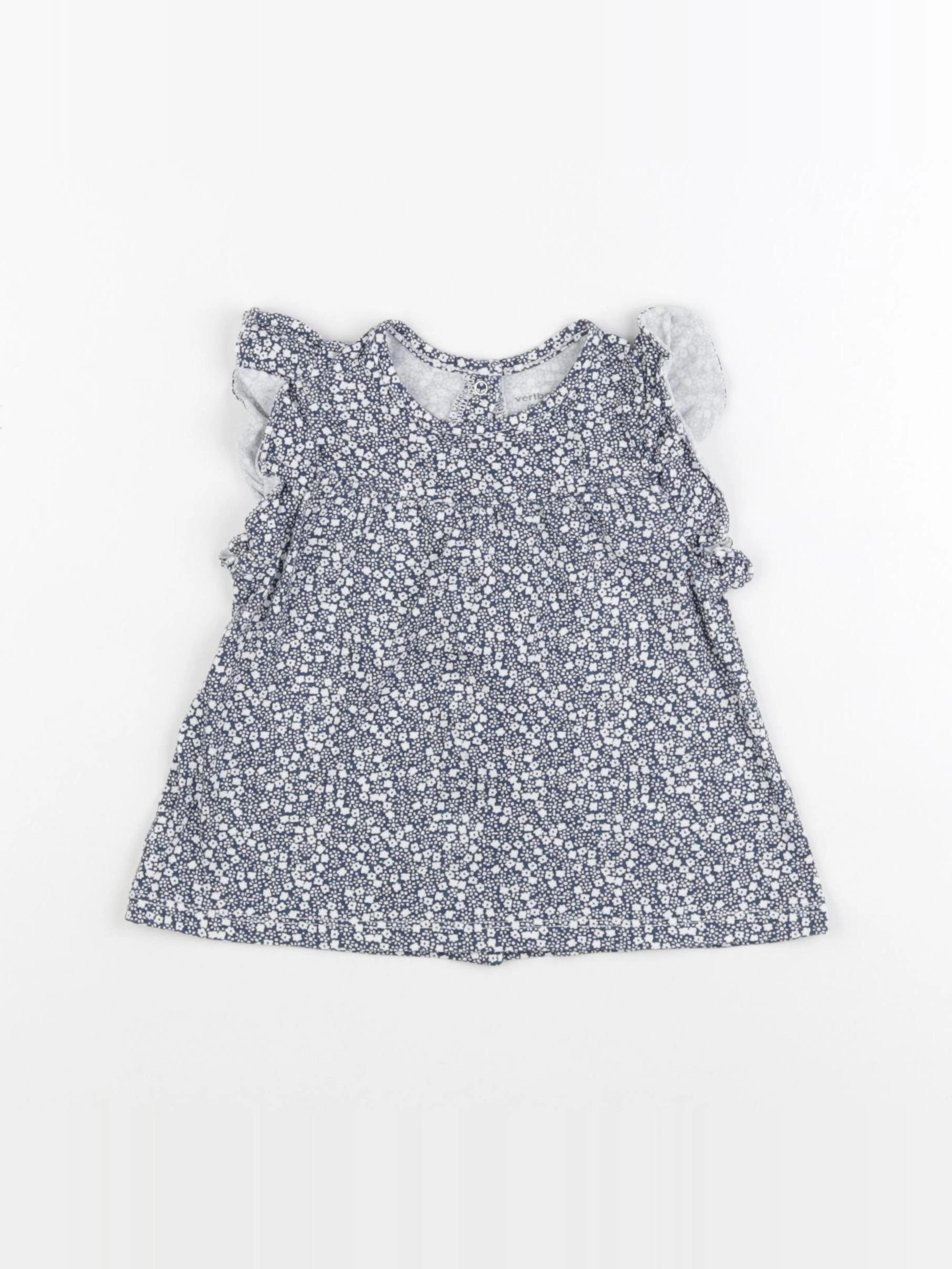 Vertbaudet - tee-shirt bleu - 24 mois