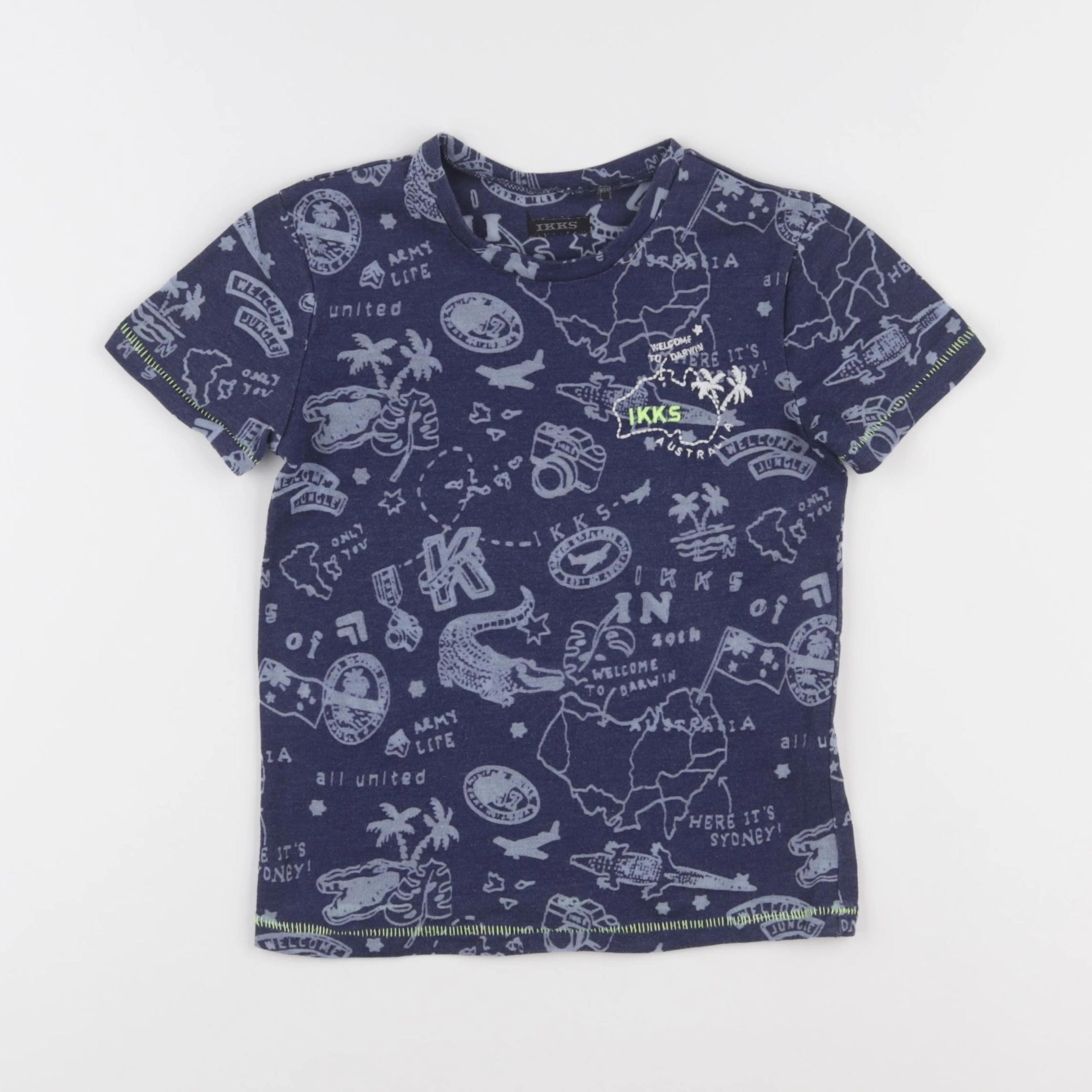 IKKS - tee-shirt bleu - 4 ans