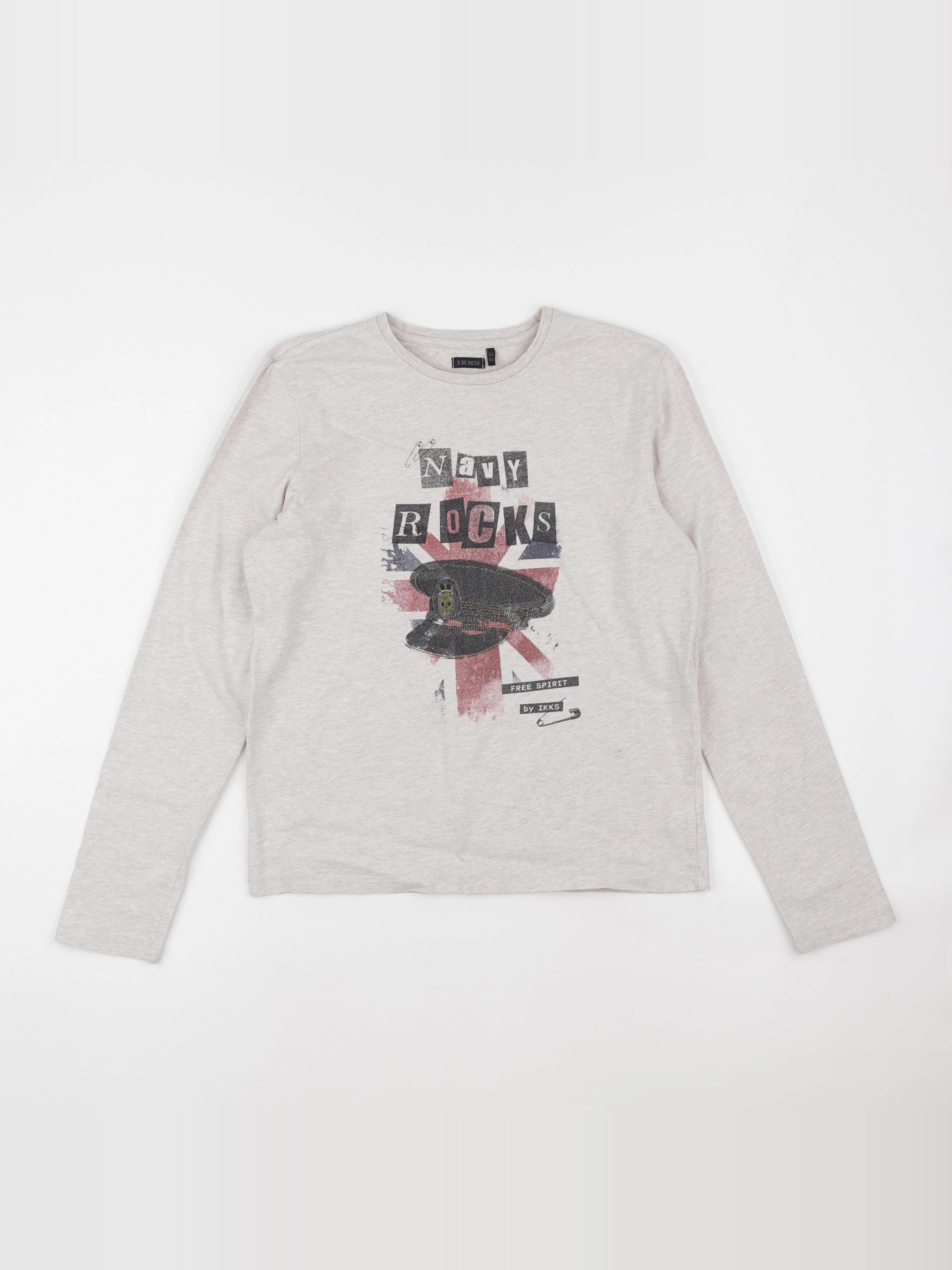 IKKS - tee-shirt beige - 14 ans