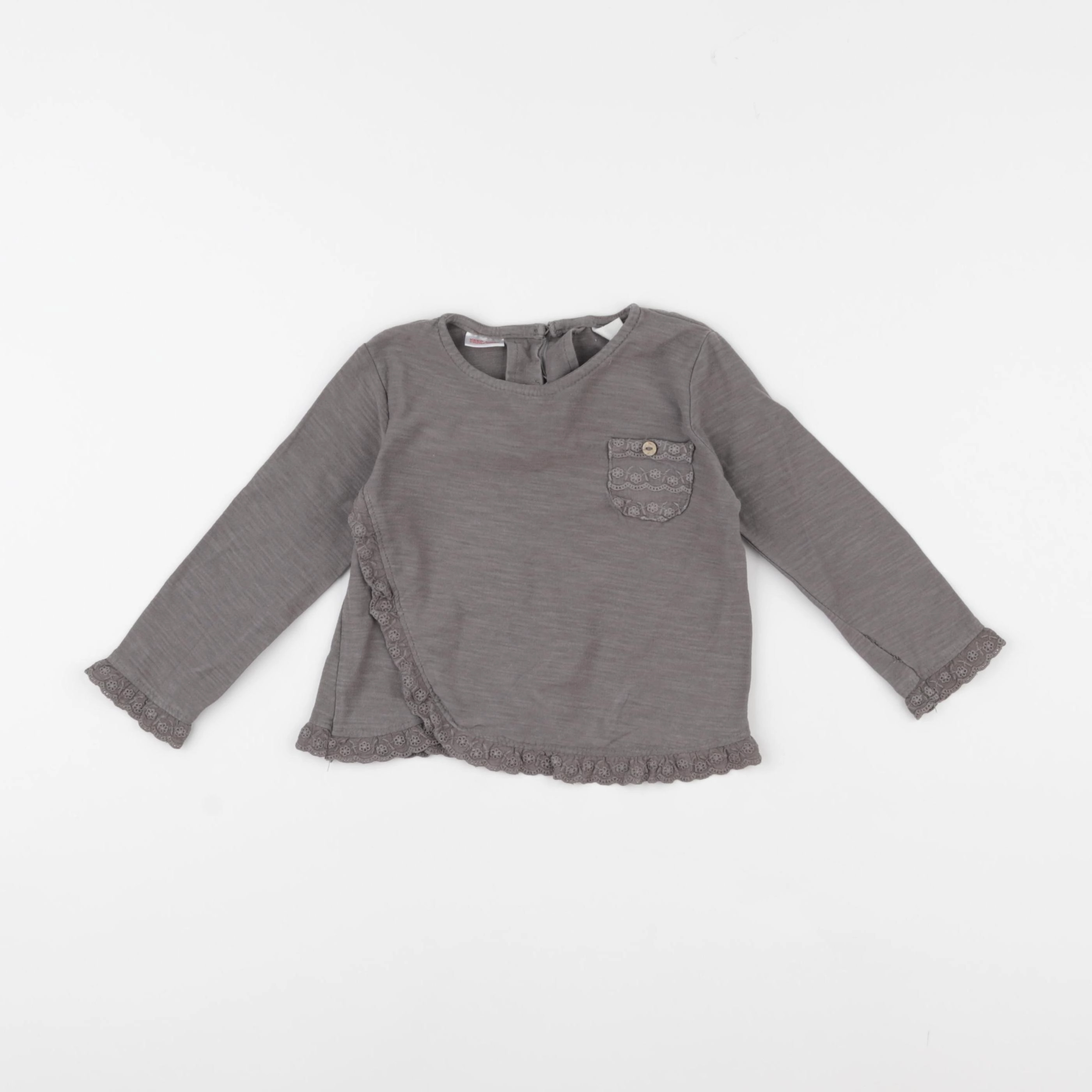 Zara - tee-shirt gris - 12/18 mois