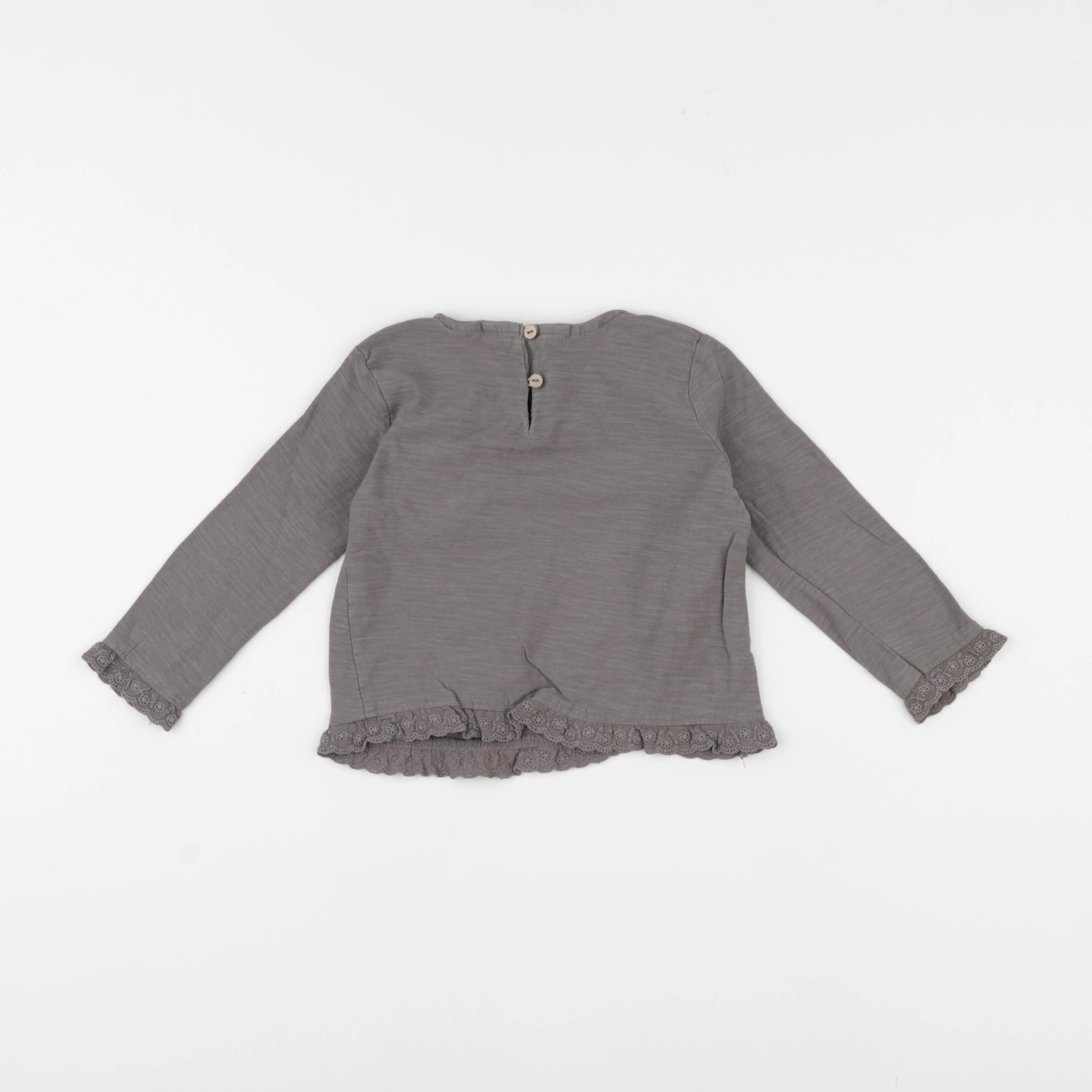 Zara - tee-shirt gris - 12/18 mois