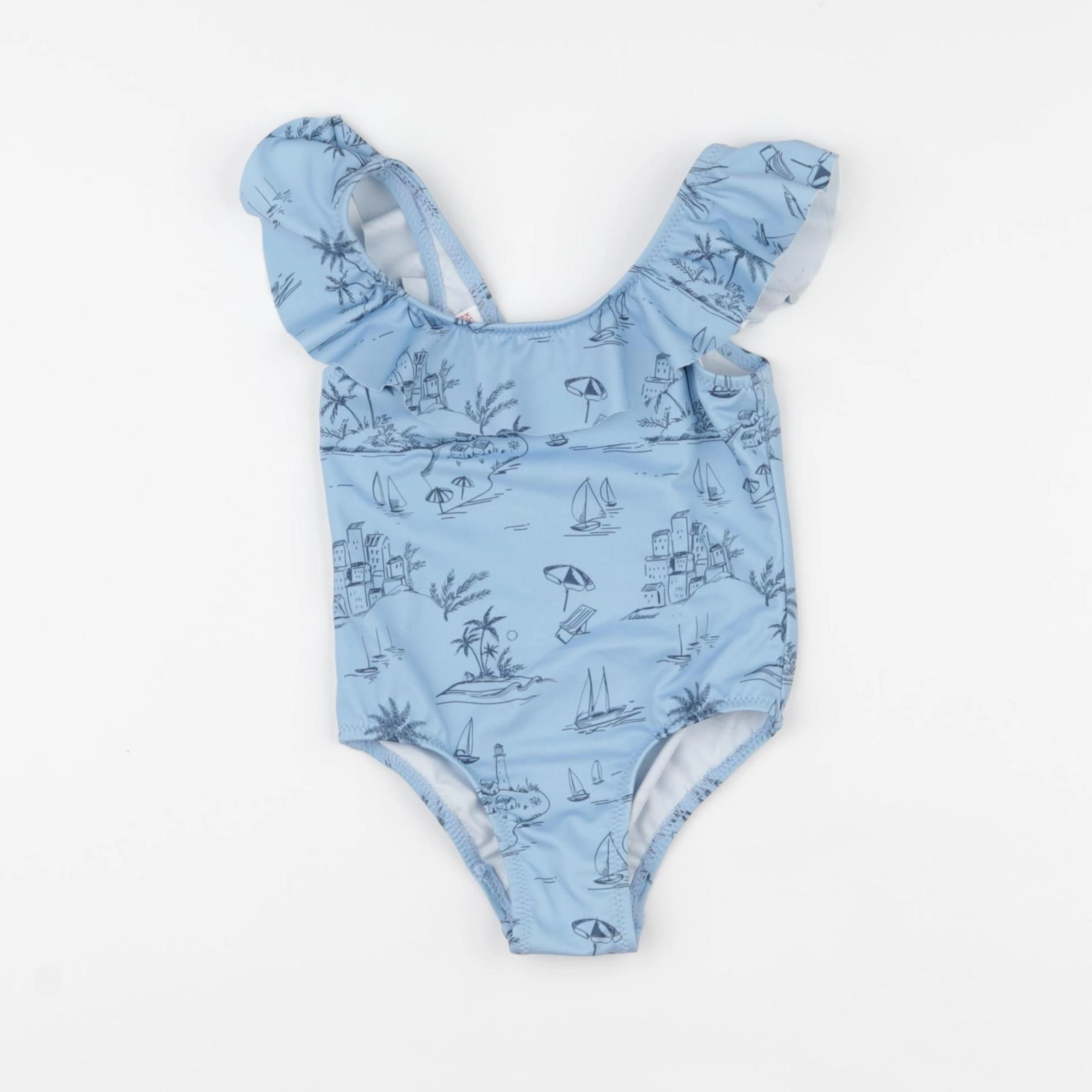 Zara - maillot de bain bleu - 6/12 mois