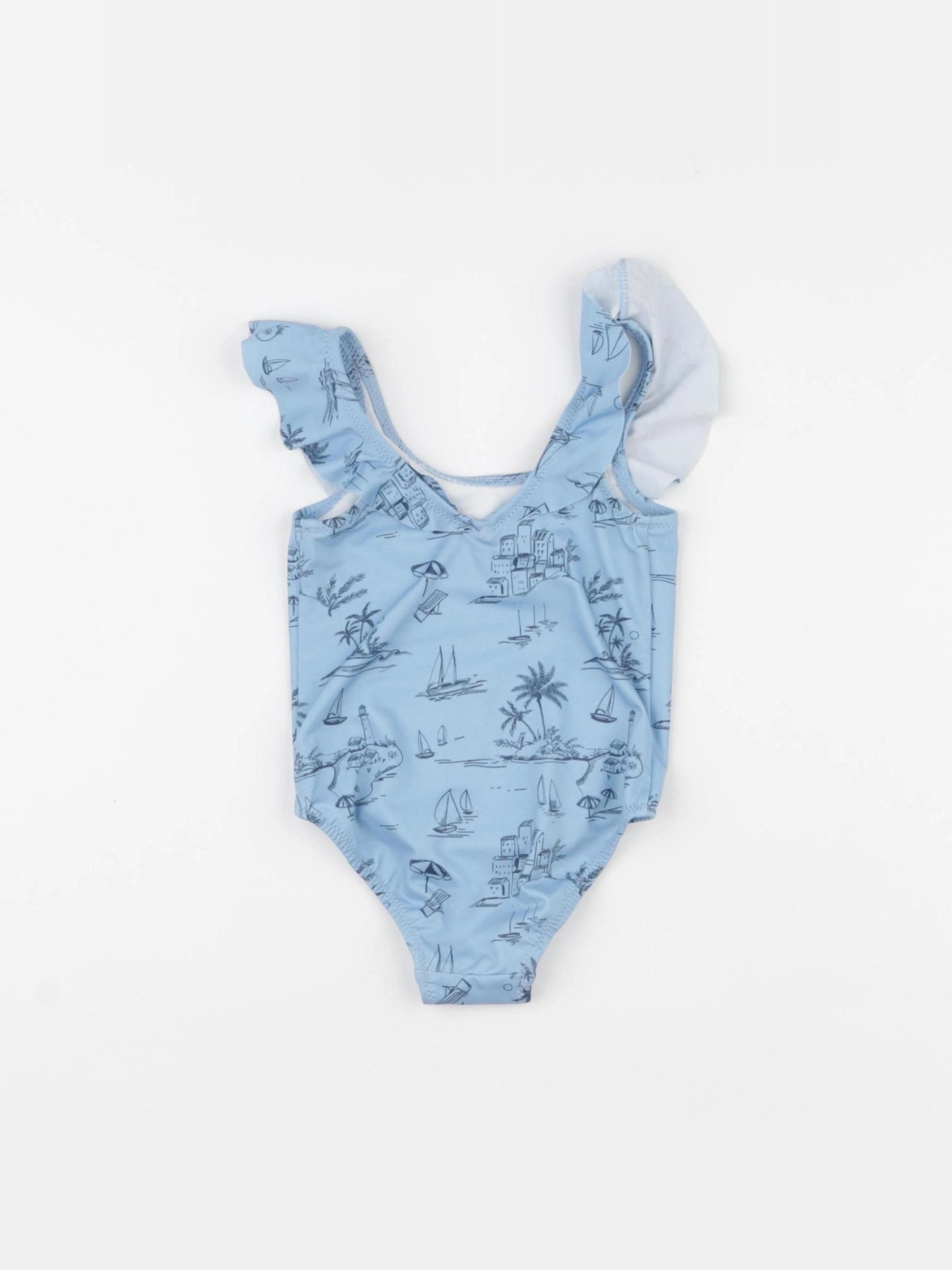Zara - maillot de bain bleu - 6/12 mois