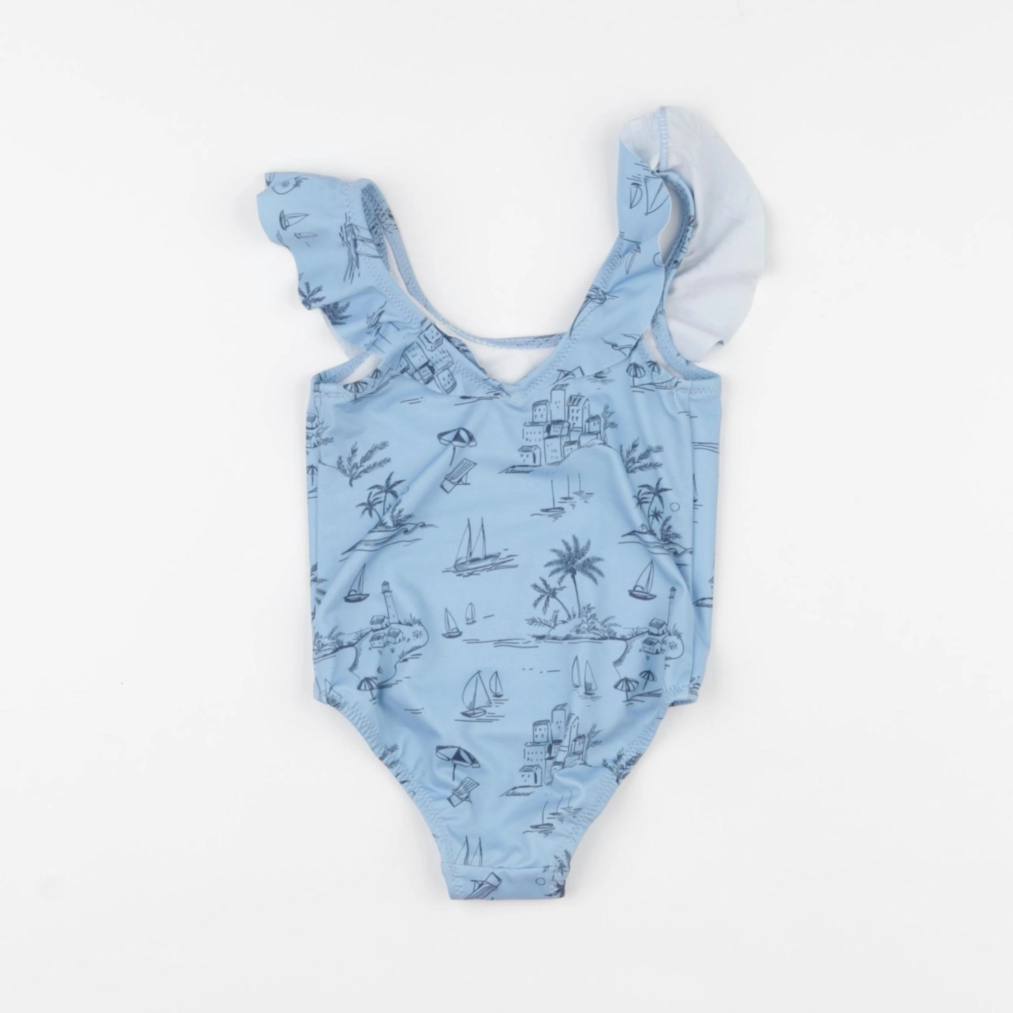 Zara - maillot de bain bleu - 6/12 mois