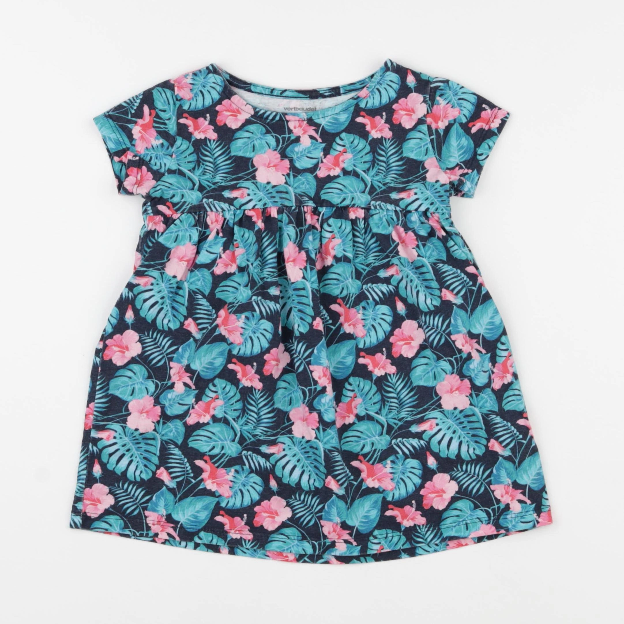 Vertbaudet - robe bleu - 2 ans