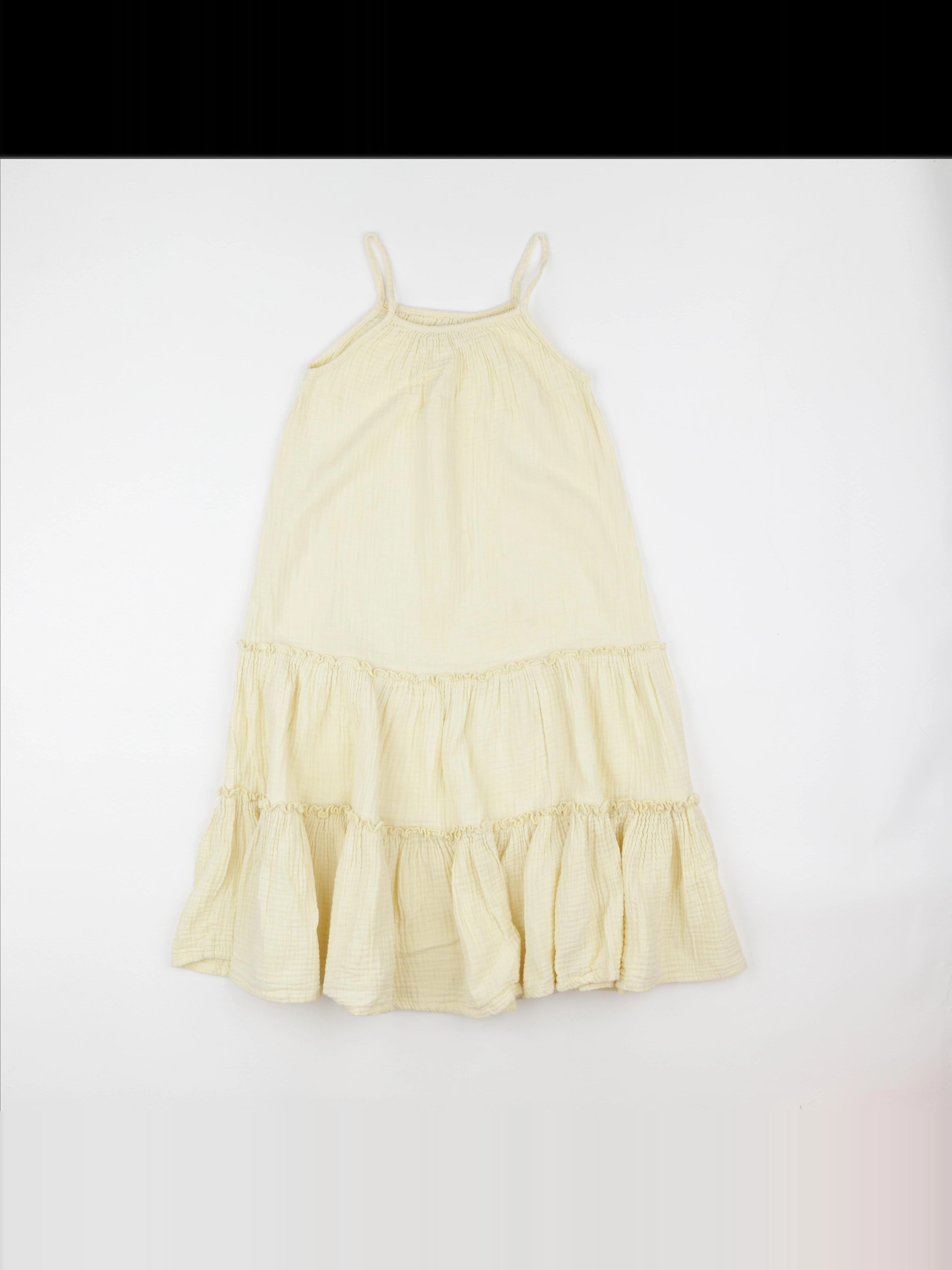 Vertbaudet - robe jaune - 7 ans