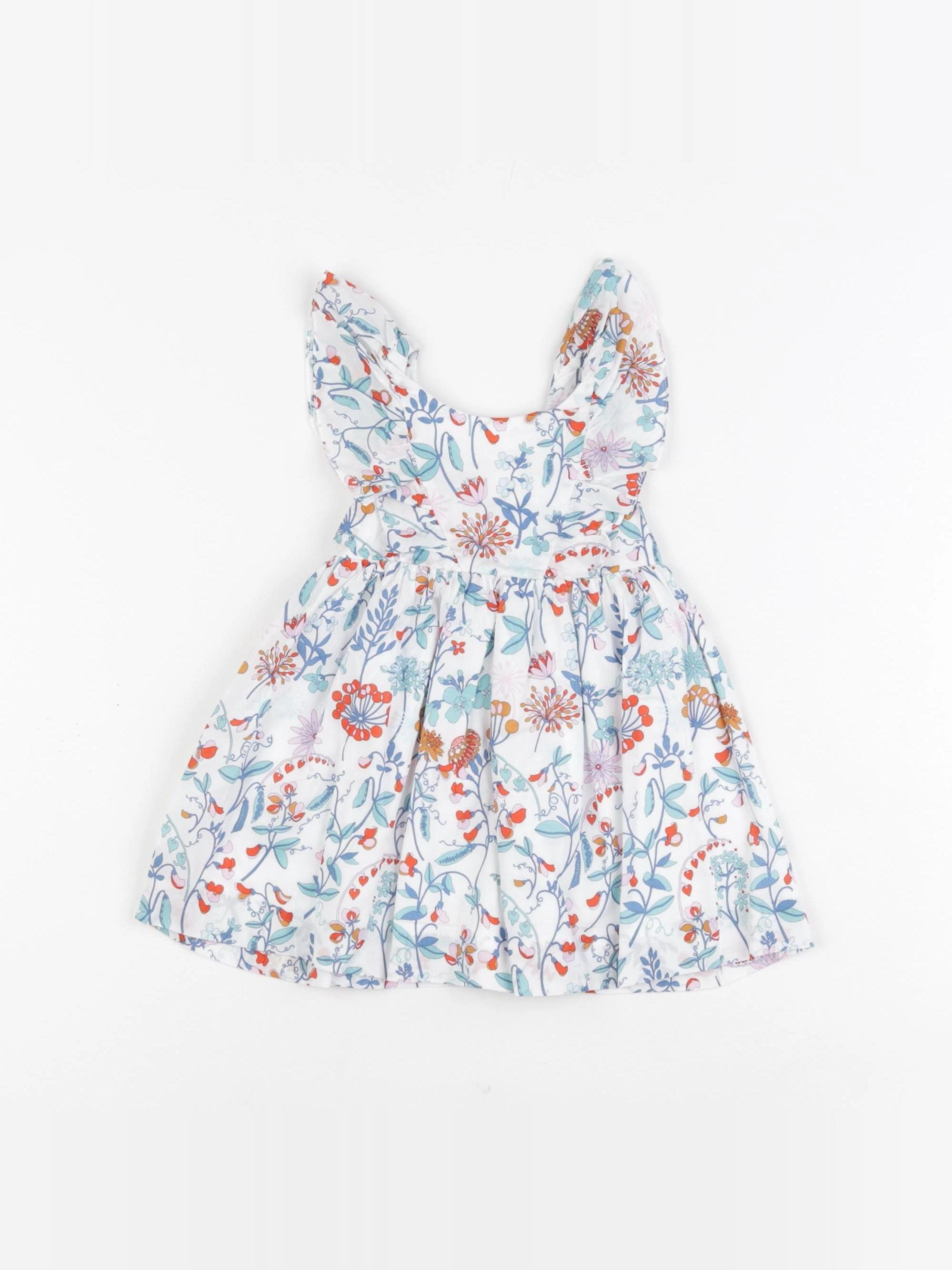Jacadi - robe liberty blanc - 6 mois