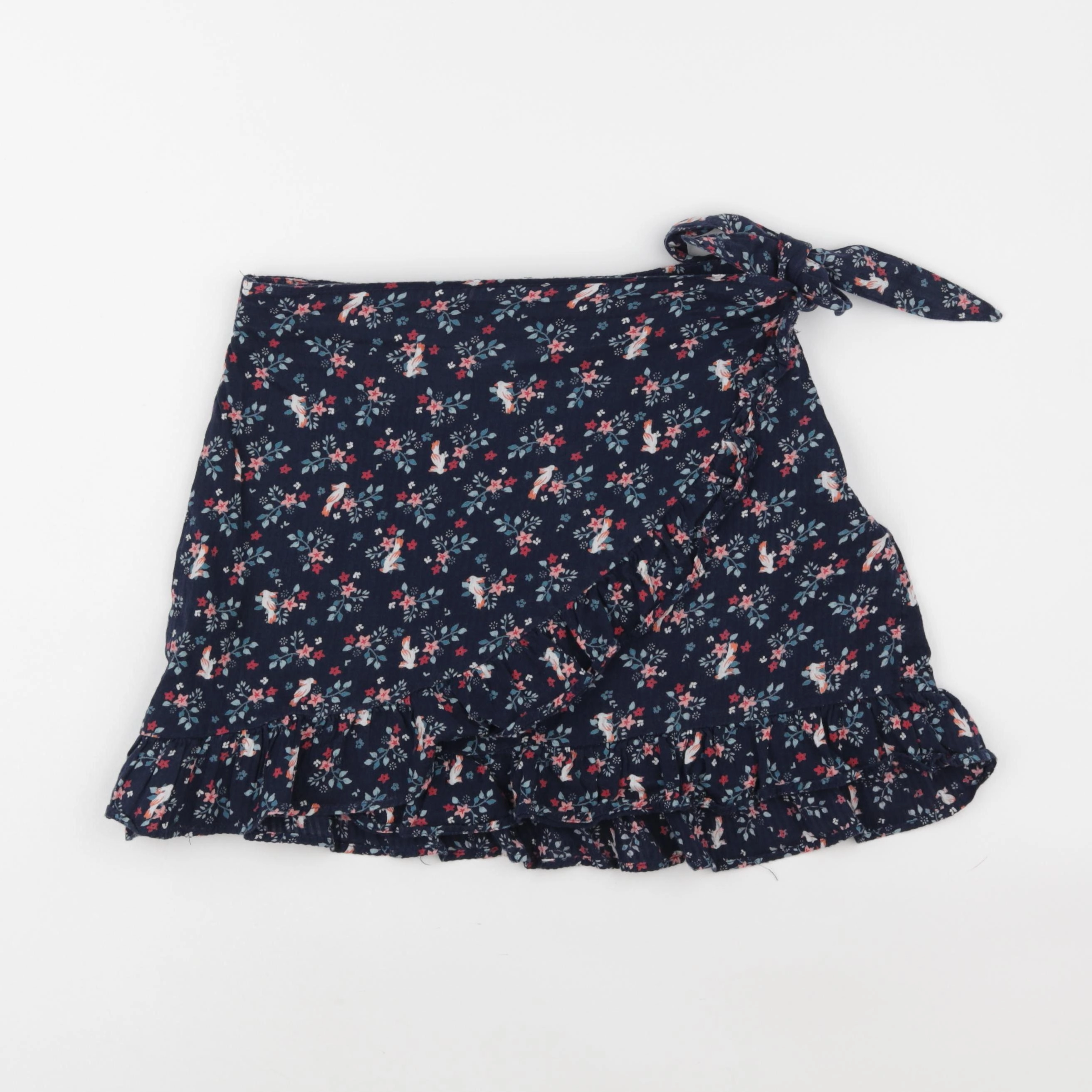 Vertbaudet - jupe short bleu - 12 ans