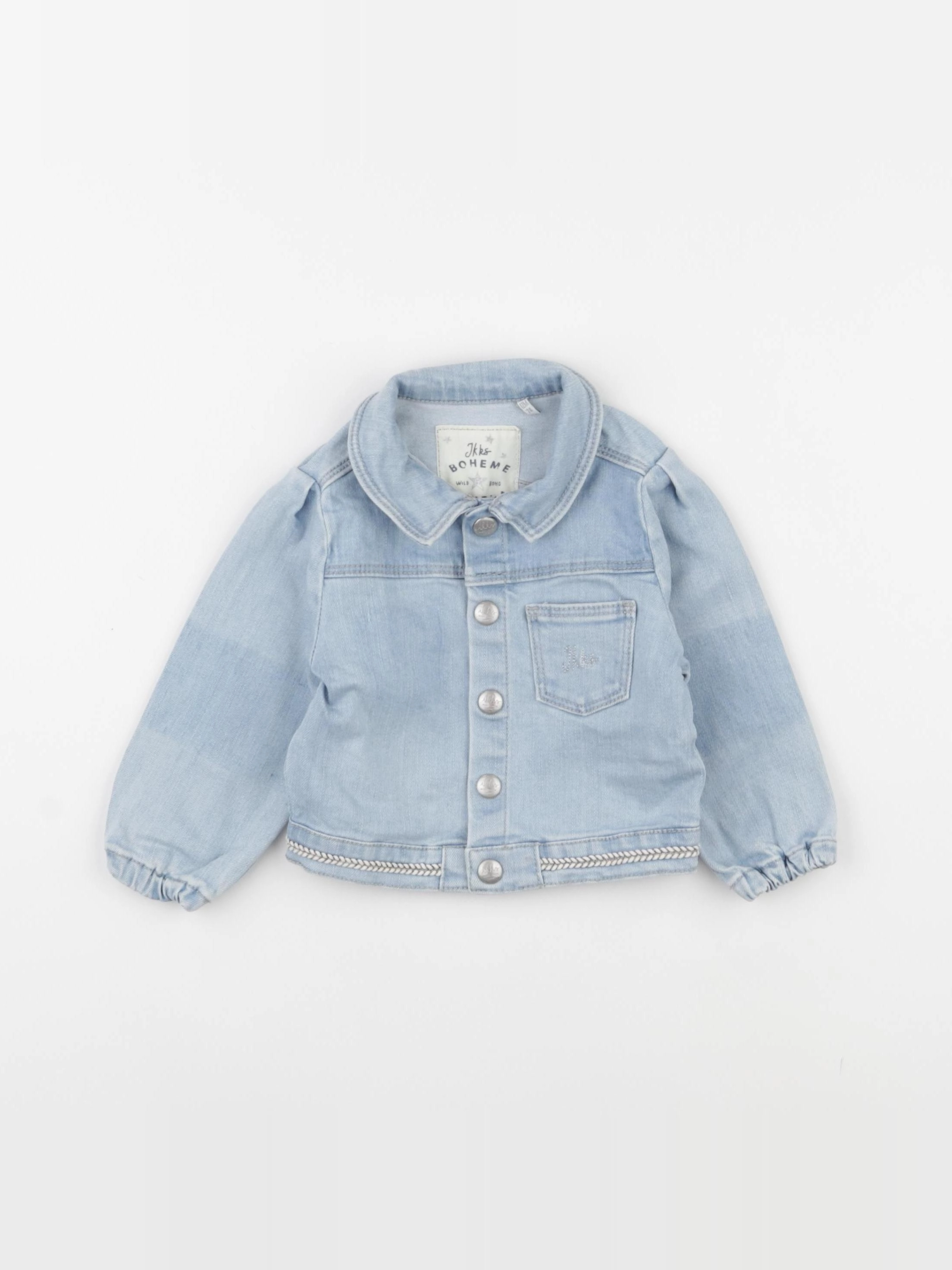IKKS - veste imprimé au dos bleu - 12 mois