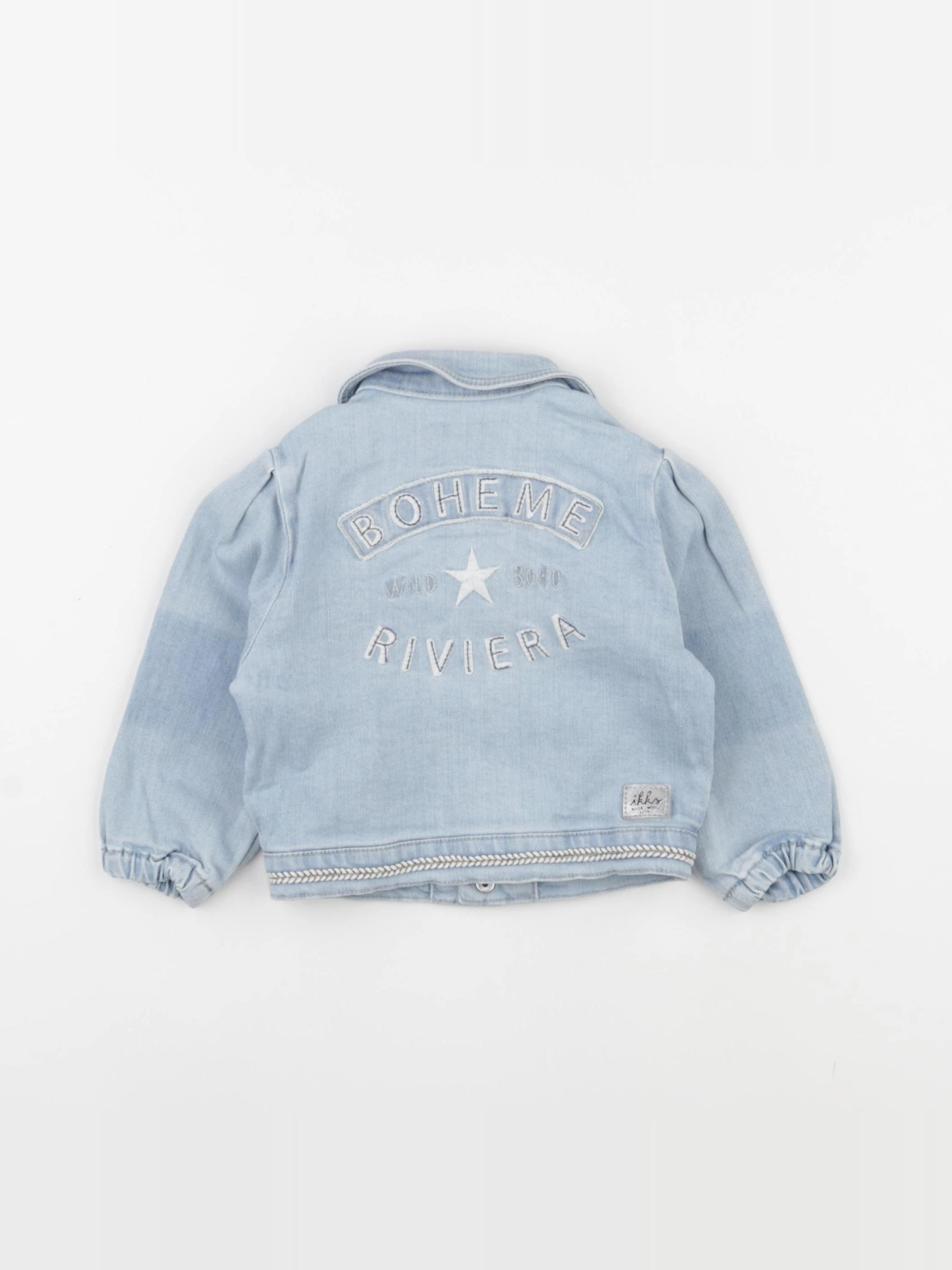 IKKS - veste imprimé au dos bleu - 12 mois