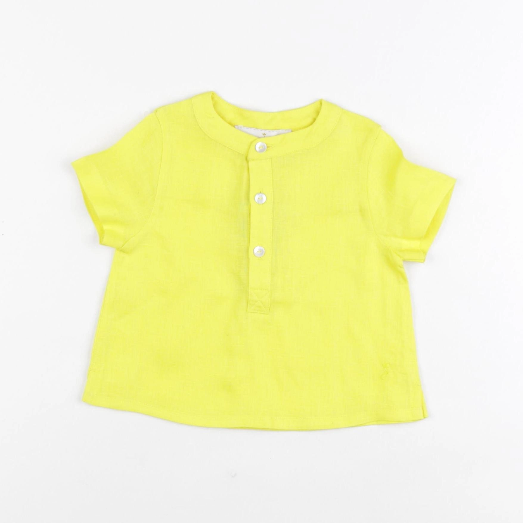 Jacadi - chemise jaune fluo - 12 mois