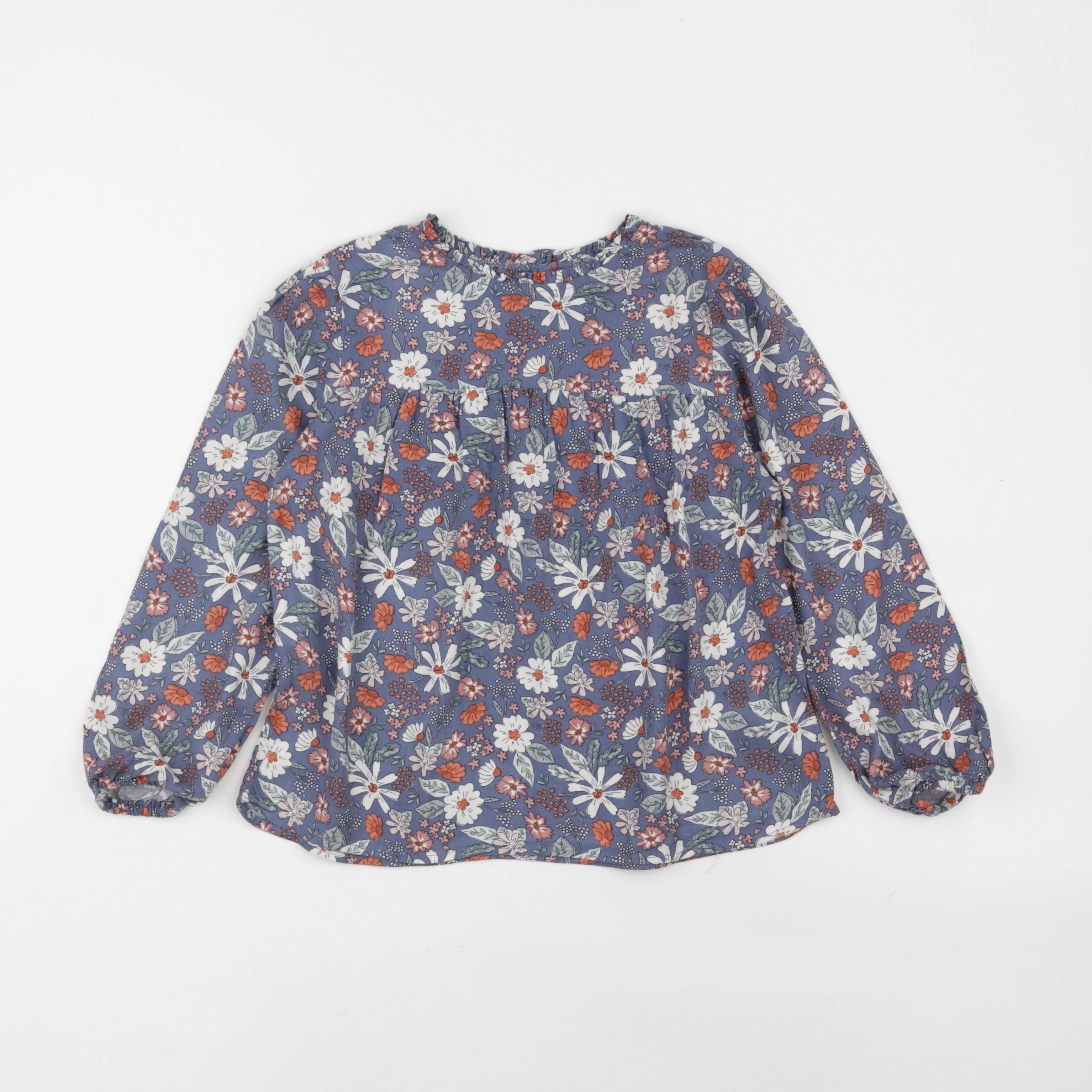 Vertbaudet - blouse bleu - 7 ans