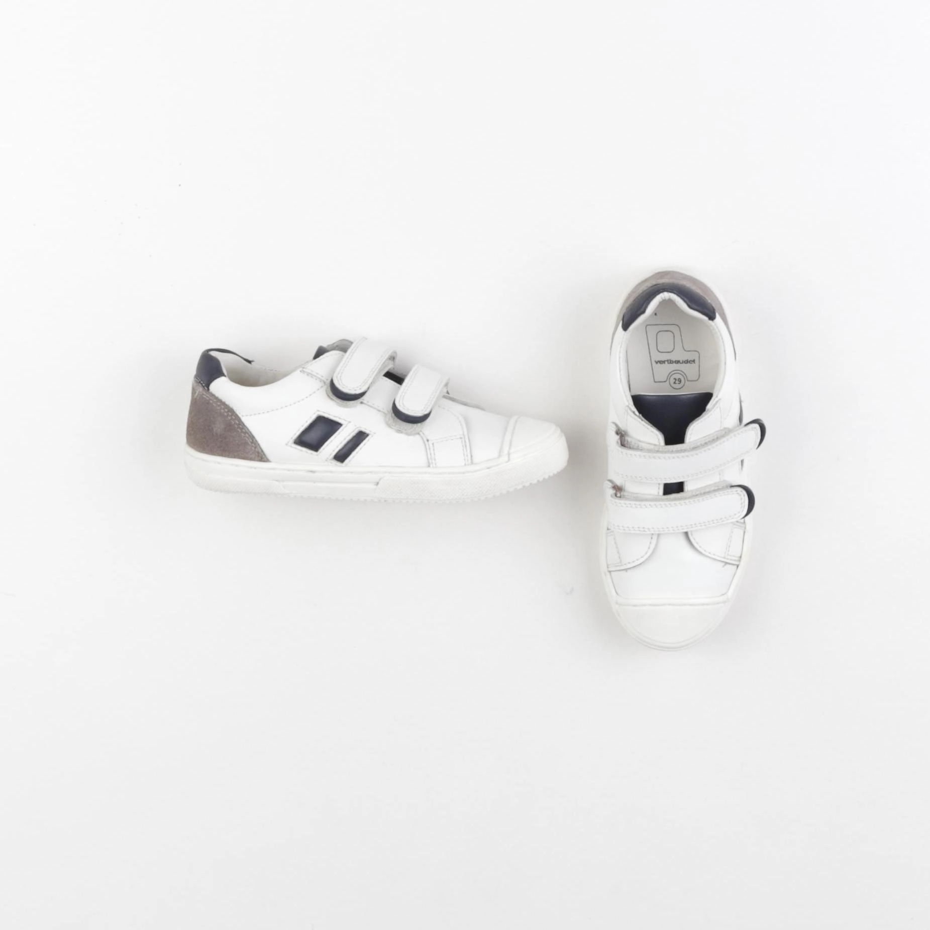 Vertbaudet - baskets blanc - pointure 29