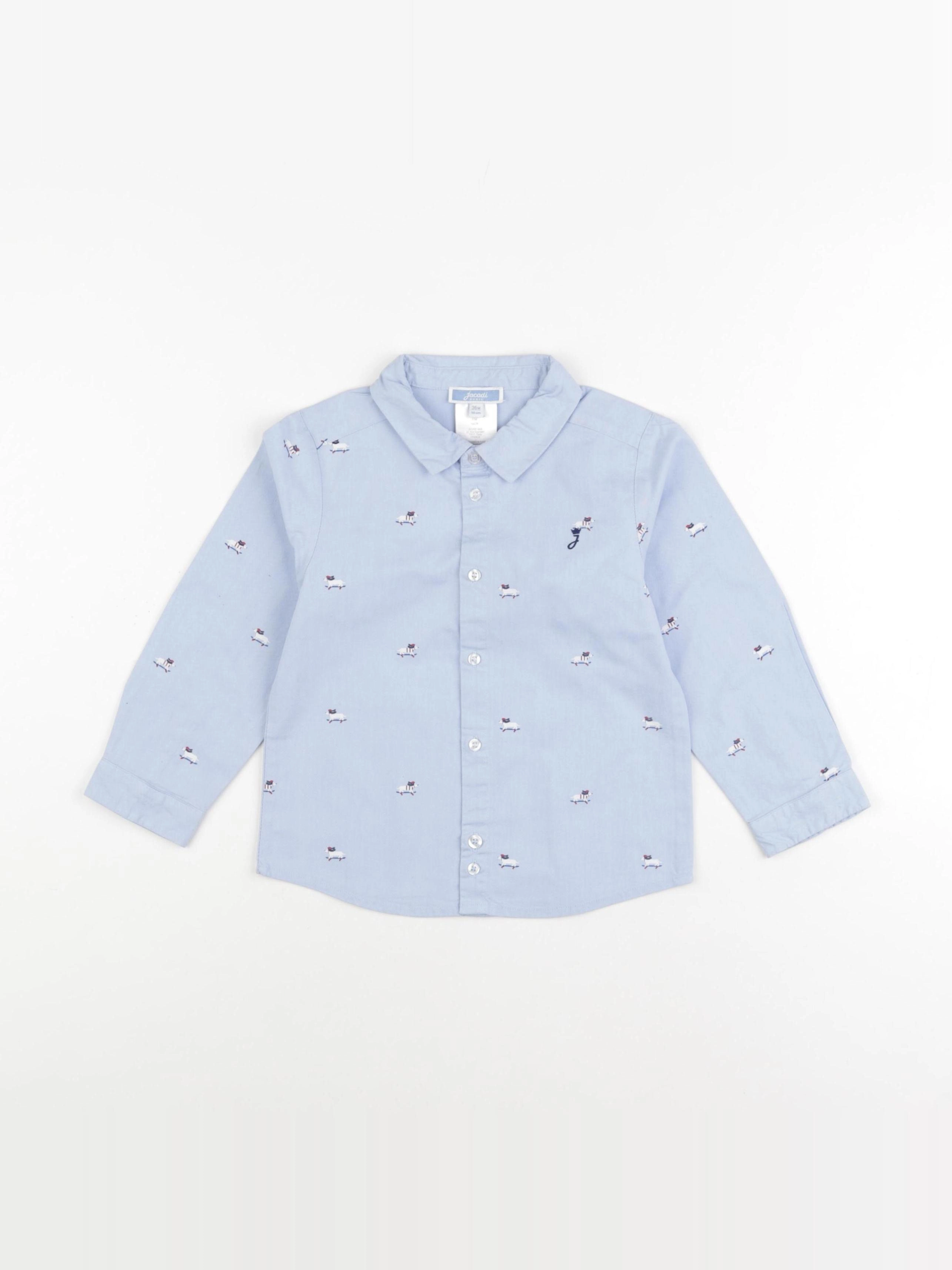 Jacadi - chemise bleu - 36 mois
