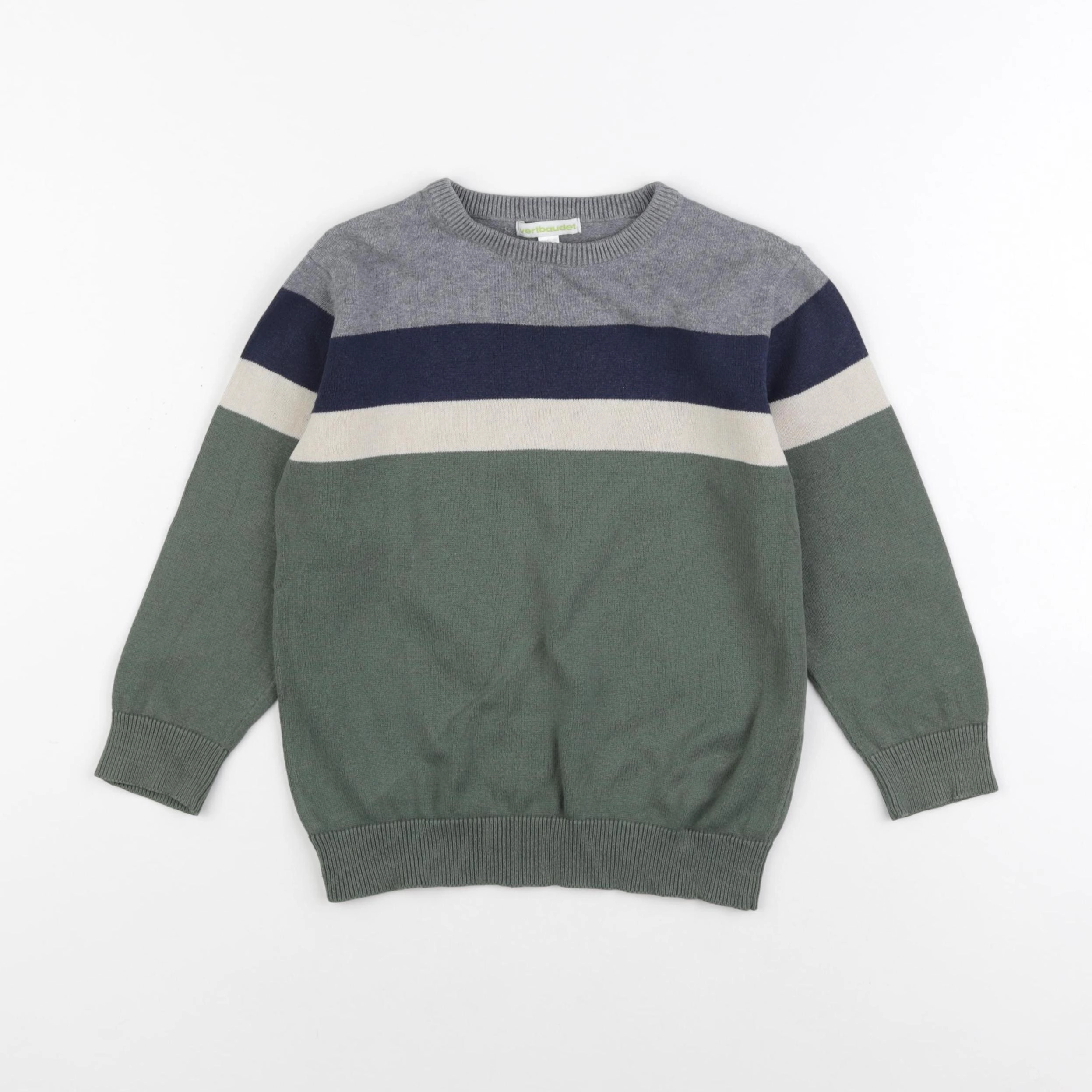 Vertbaudet - pull vert - 6 ans
