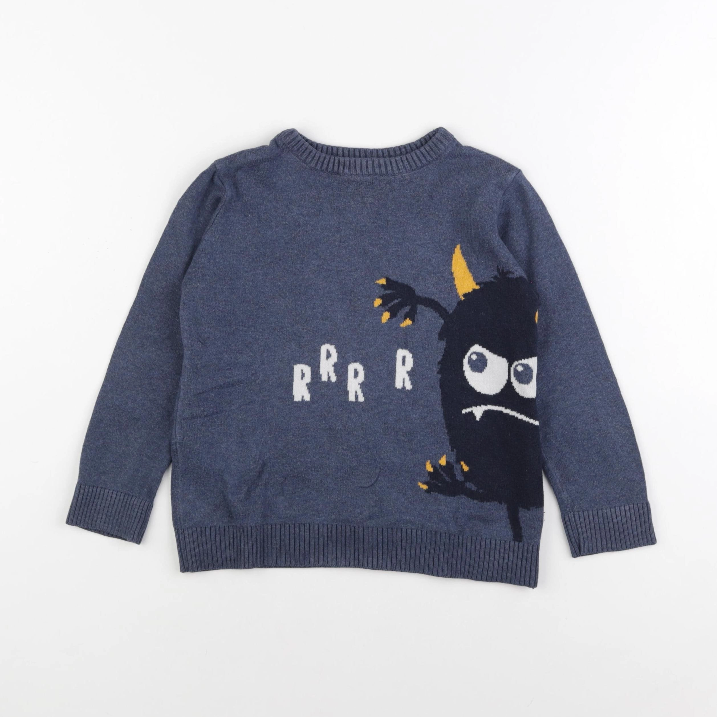 Vertbaudet - pull bleu - 5 ans