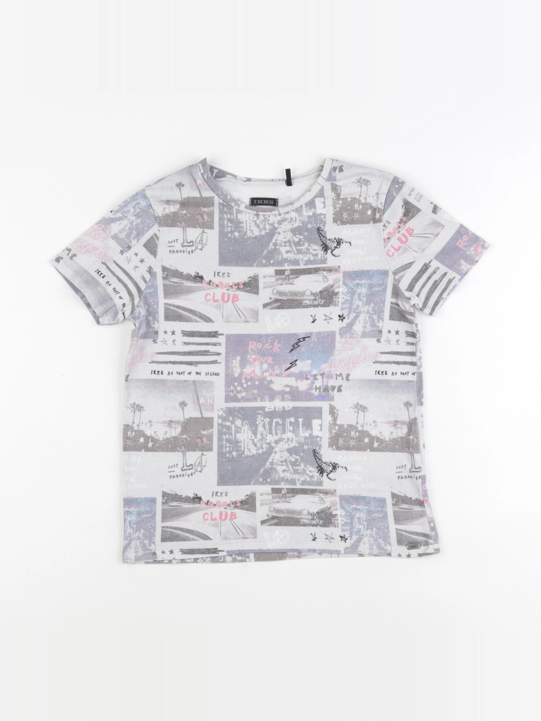IKKS - tee-shirt gris - 8 ans