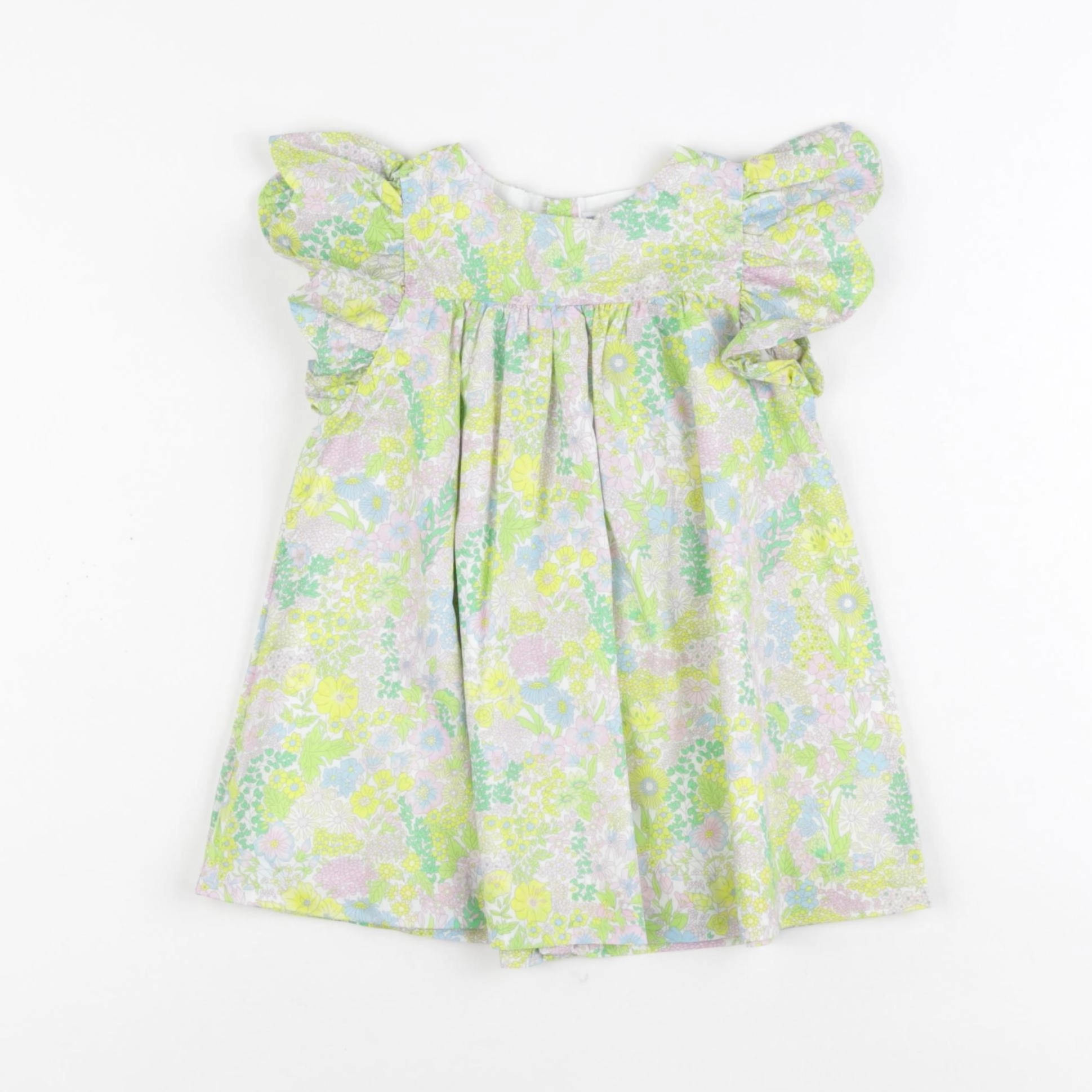 Jacadi - robe liberty multicolore - 12 mois