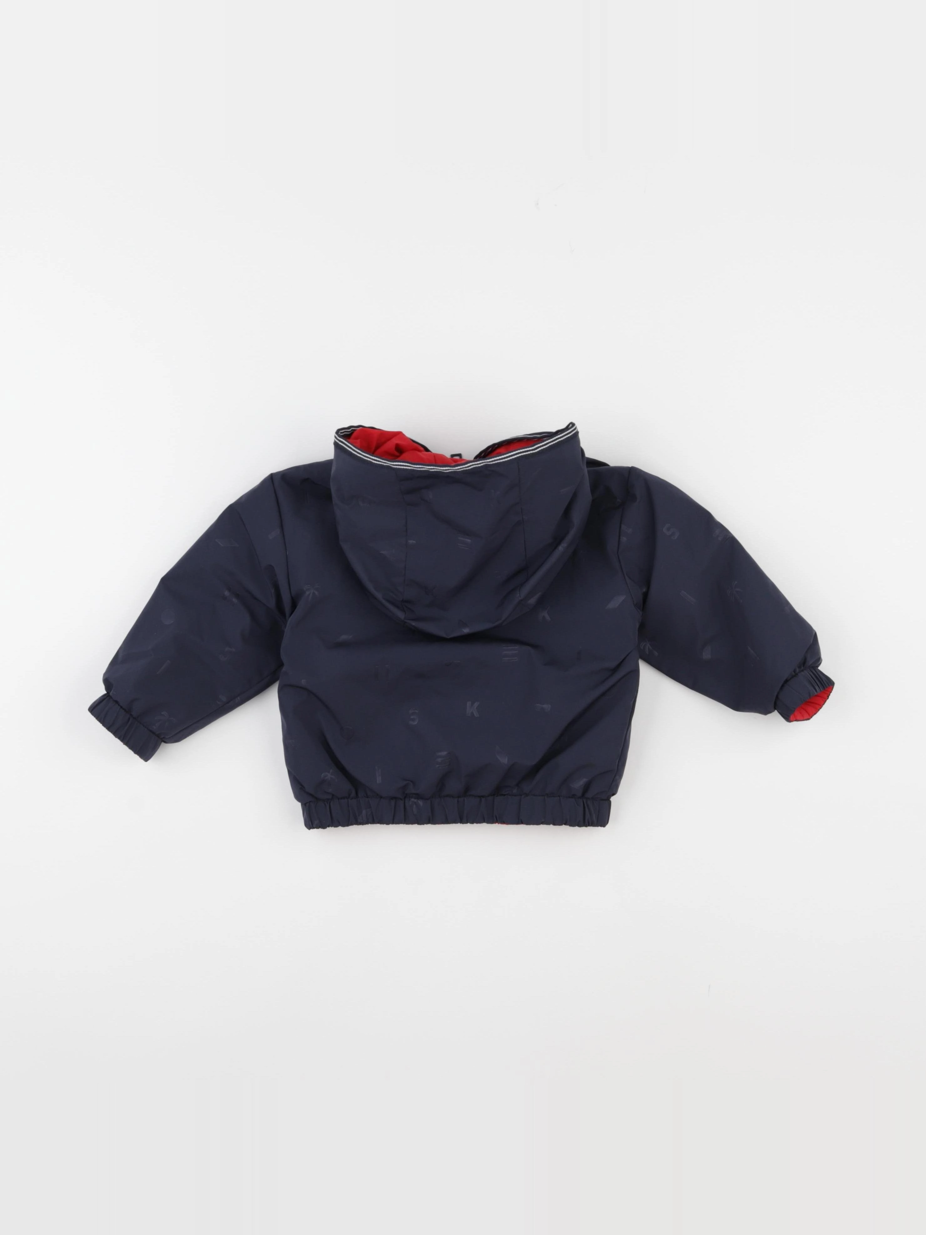 IKKS - veste réversible bleu - 12 mois