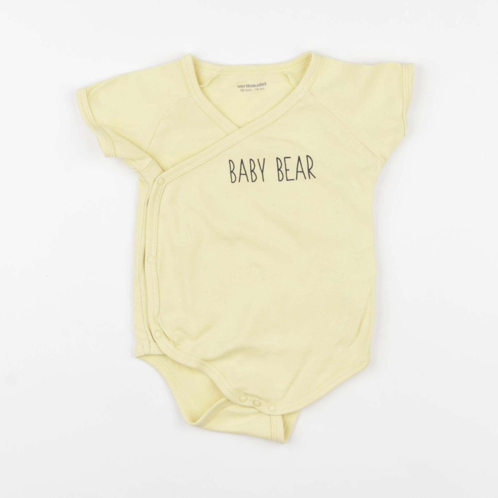 Vertbaudet - body jaune - 12 mois