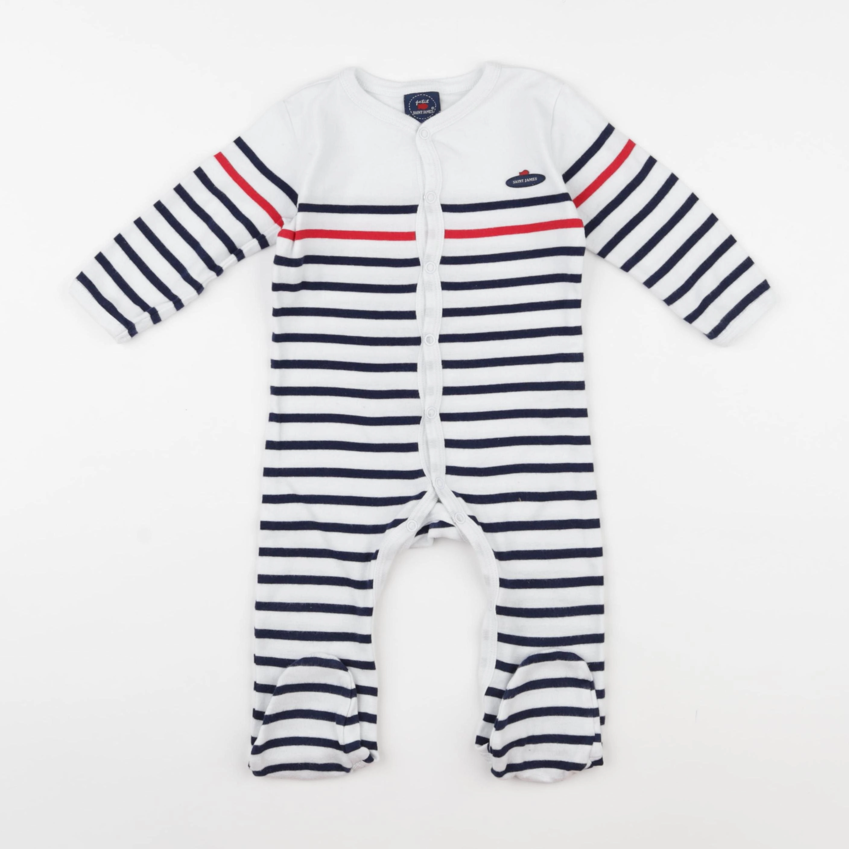 Saint James - pyjama coton blanc - 18 mois