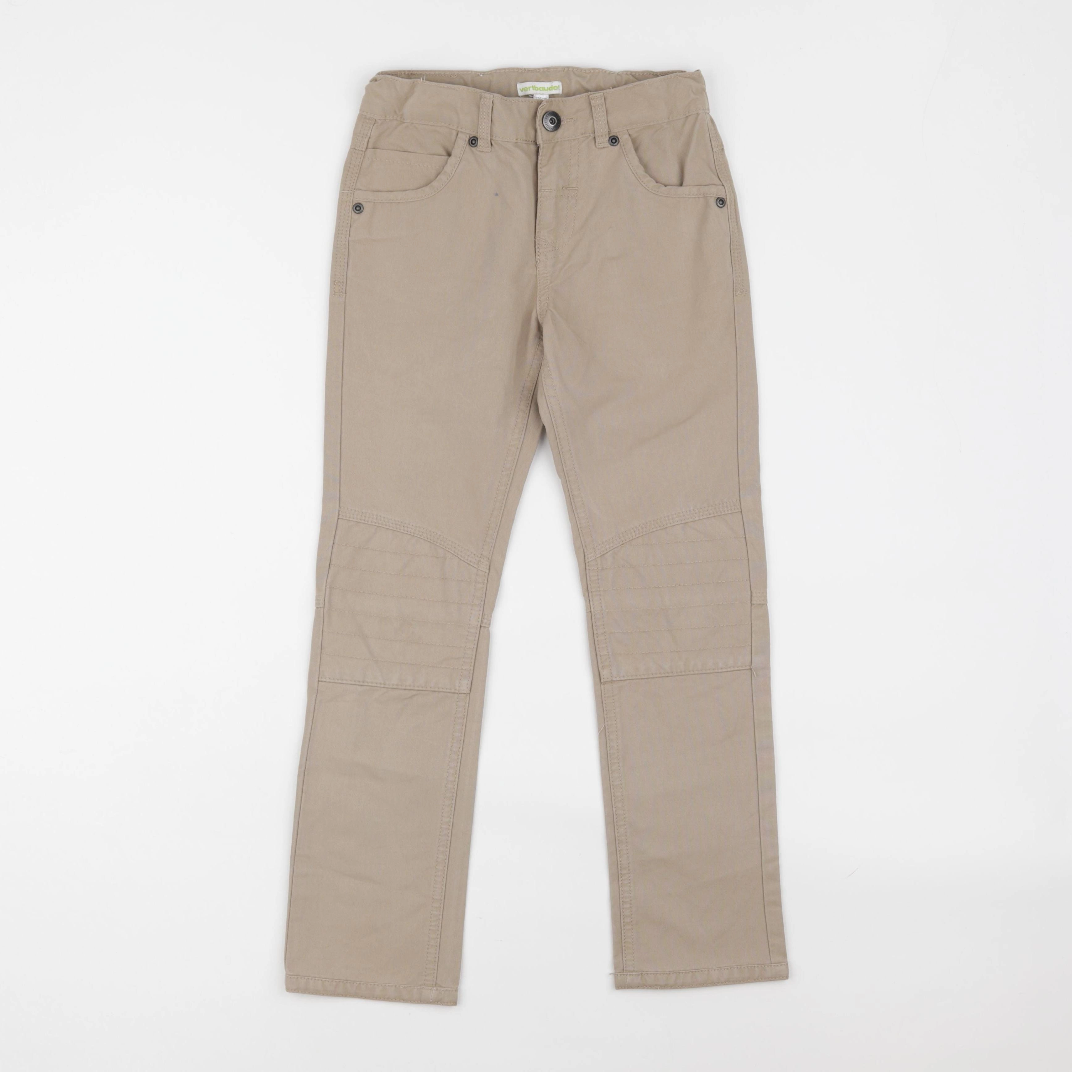 Vertbaudet - pantalon beige - 8 ans