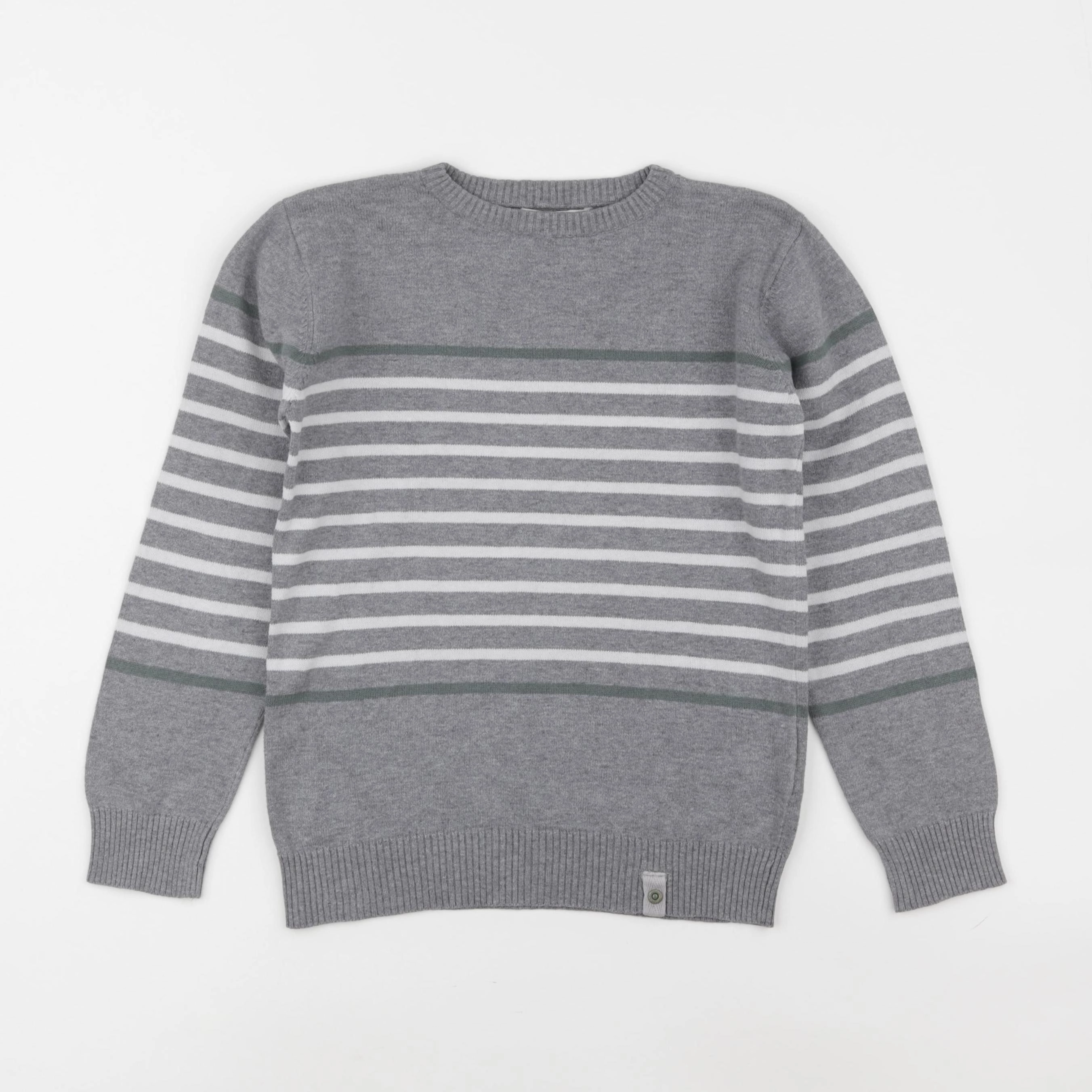 Vertbaudet - pull gris - 8 ans