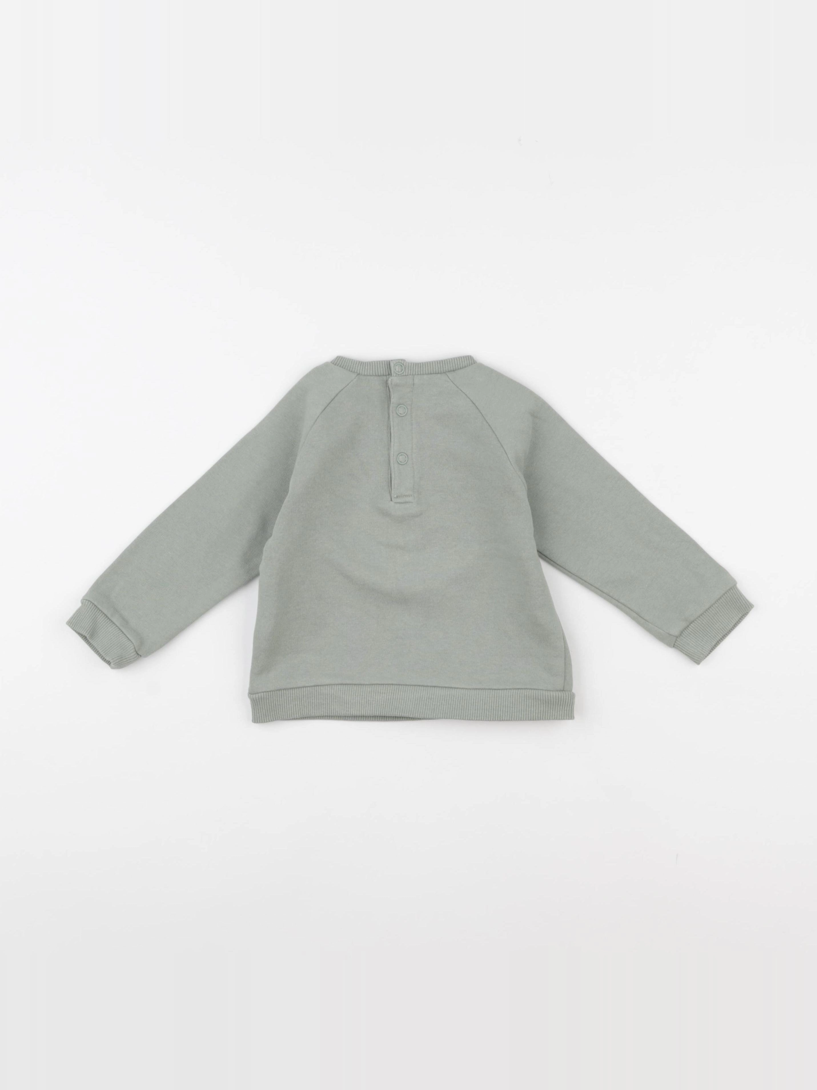 Boutchou - sweat vert - 18 mois