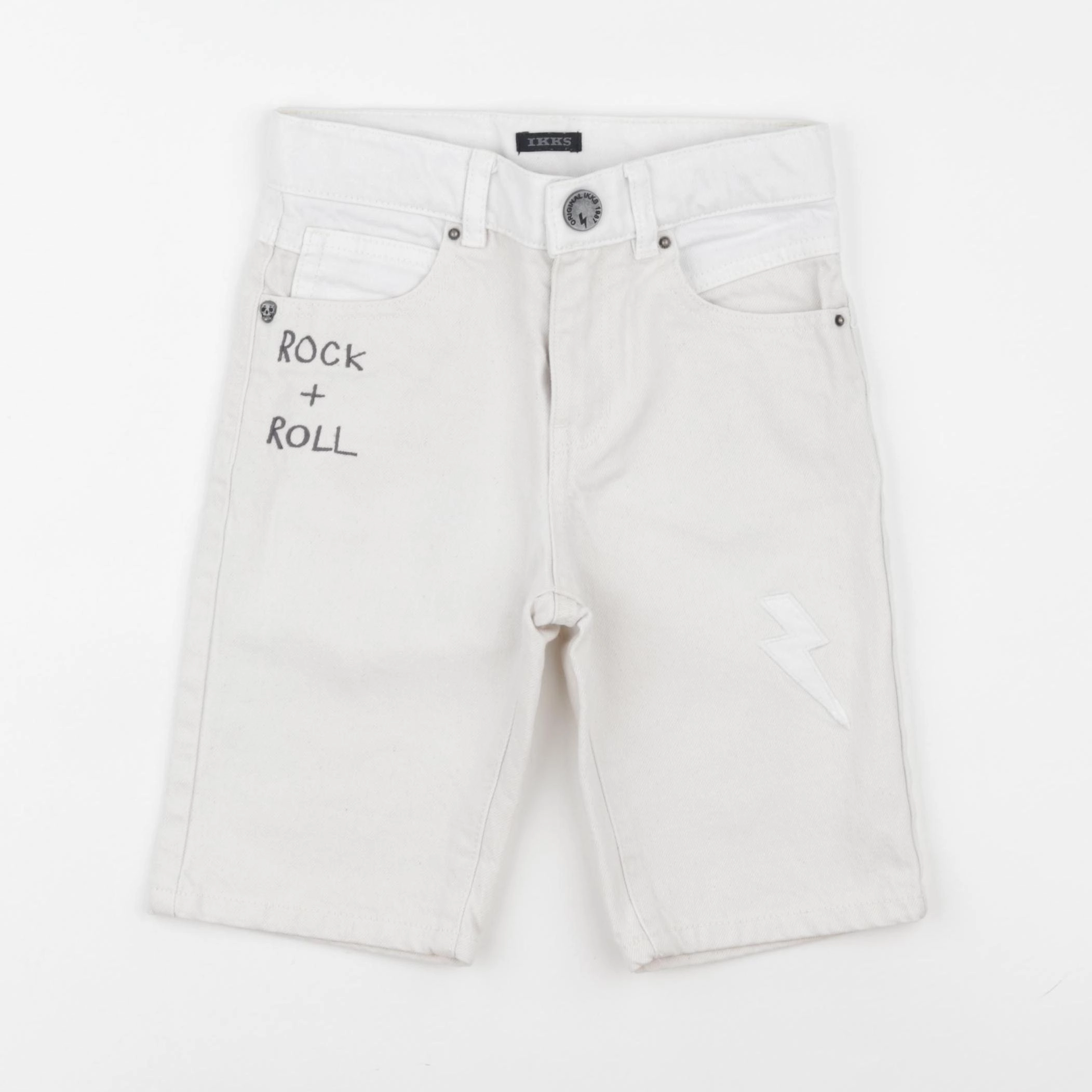 IKKS - short blanc - 8 ans