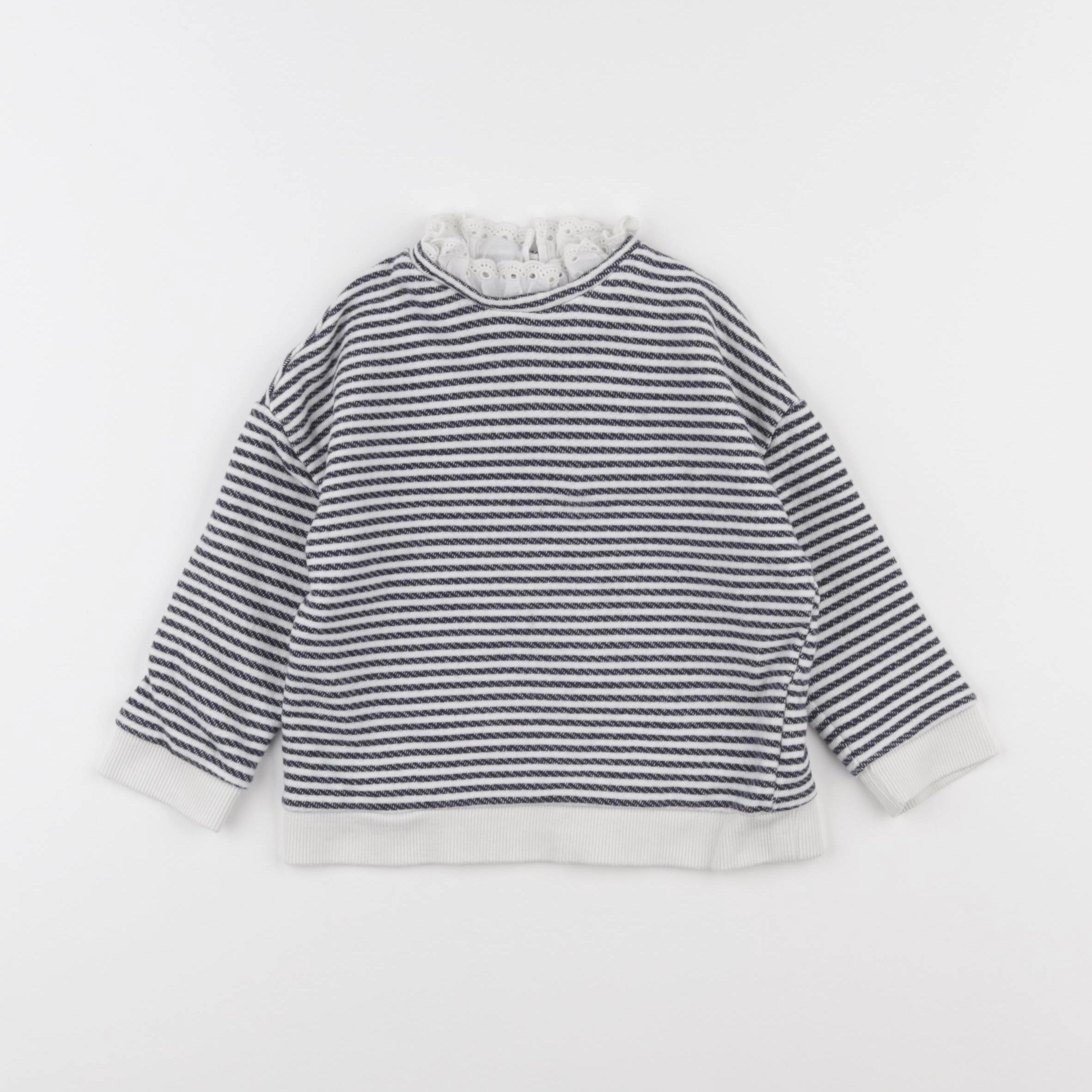 Monoprix - sweat bleu - 3 ans