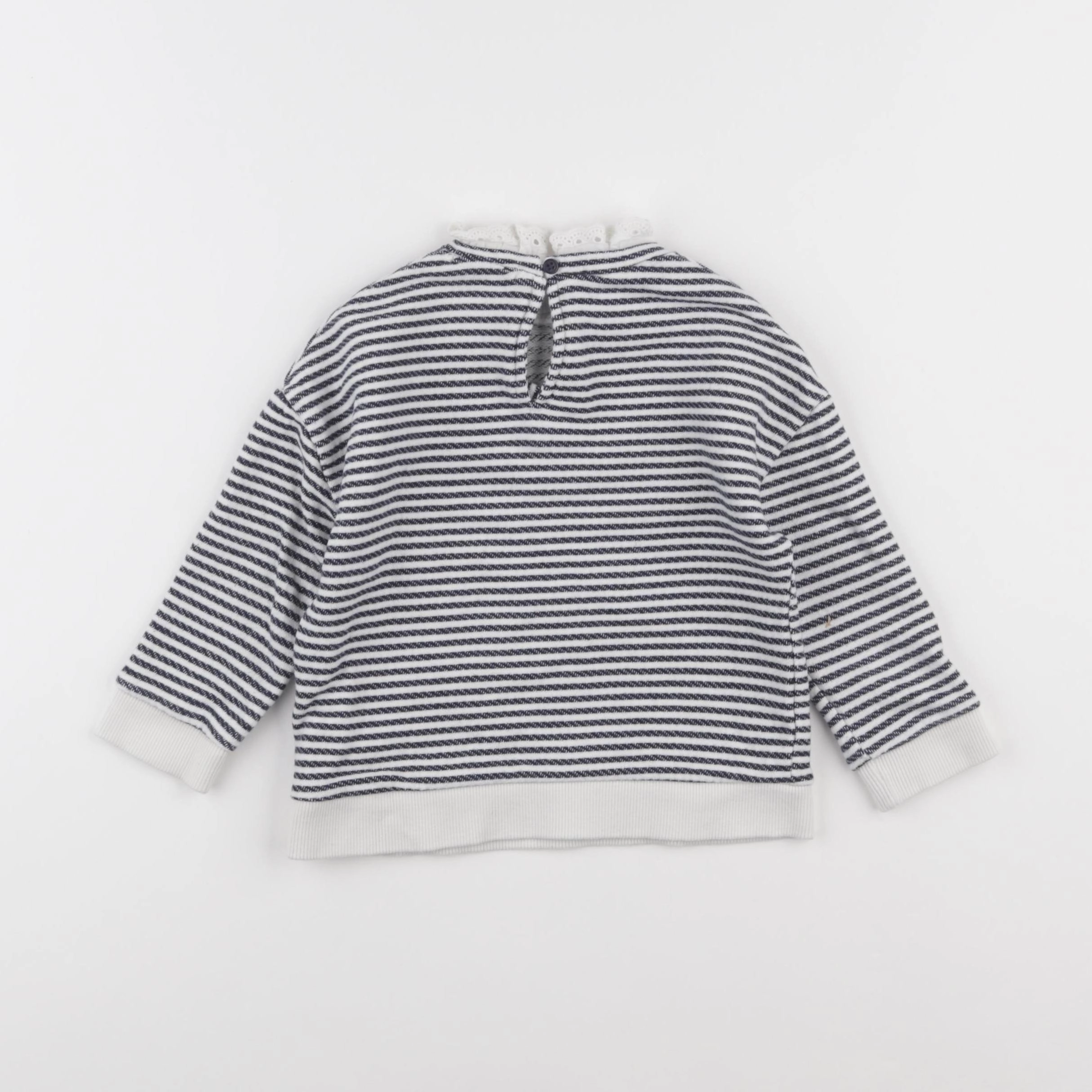 Monoprix - sweat bleu - 3 ans